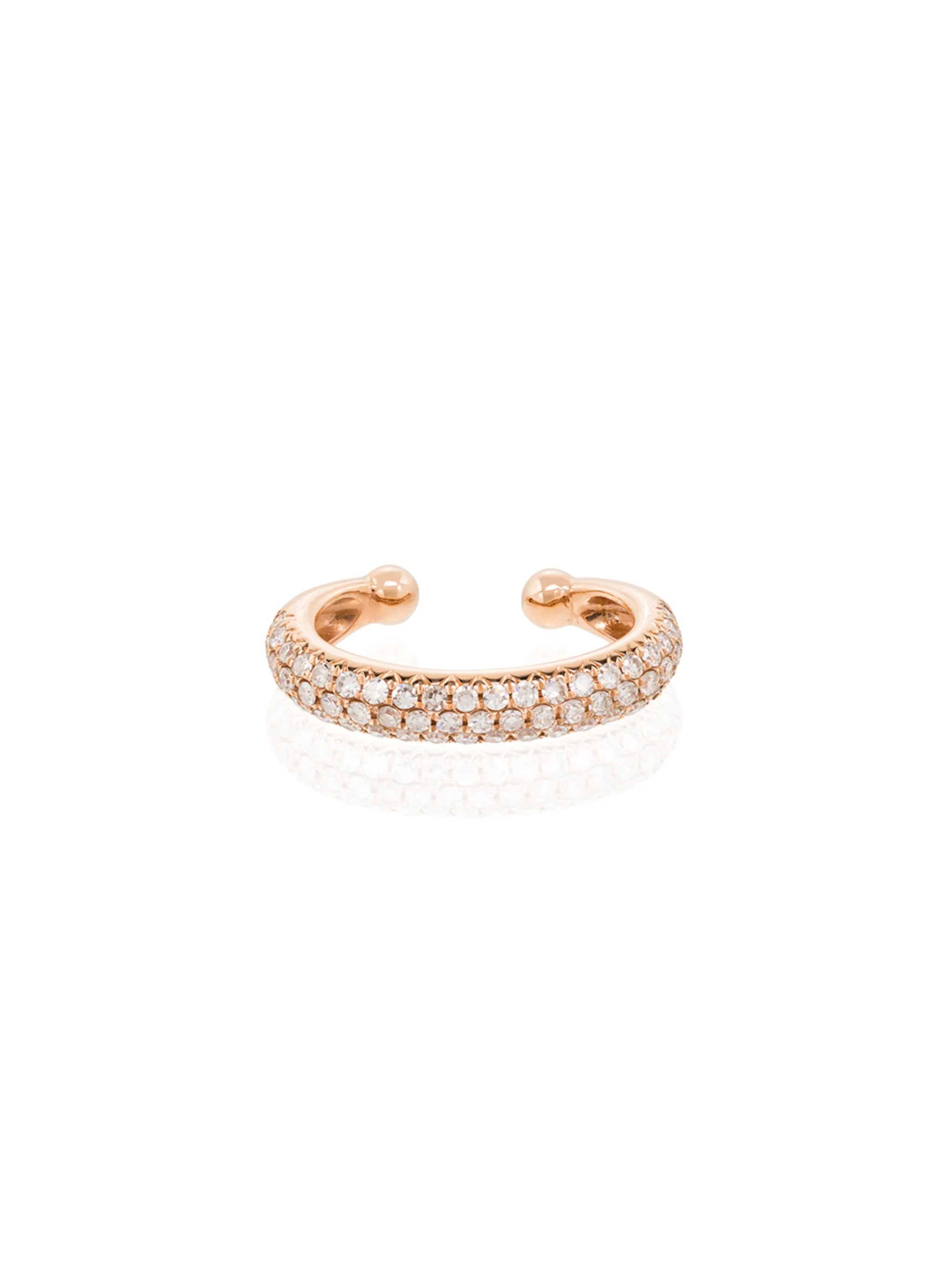 18kt rose gold Jumbo diamond ear cuff
