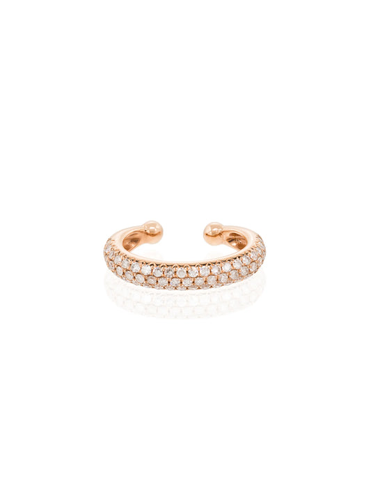18kt rose gold Jumbo diamond ear cuff
