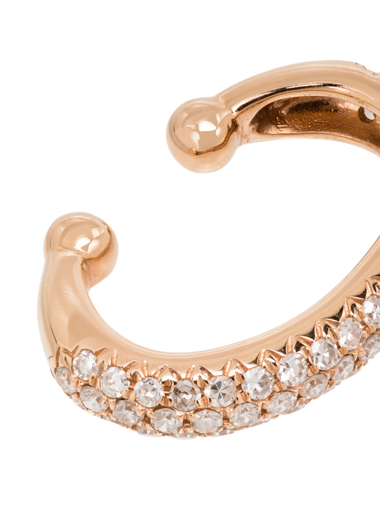 18kt rose gold Jumbo diamond ear cuff