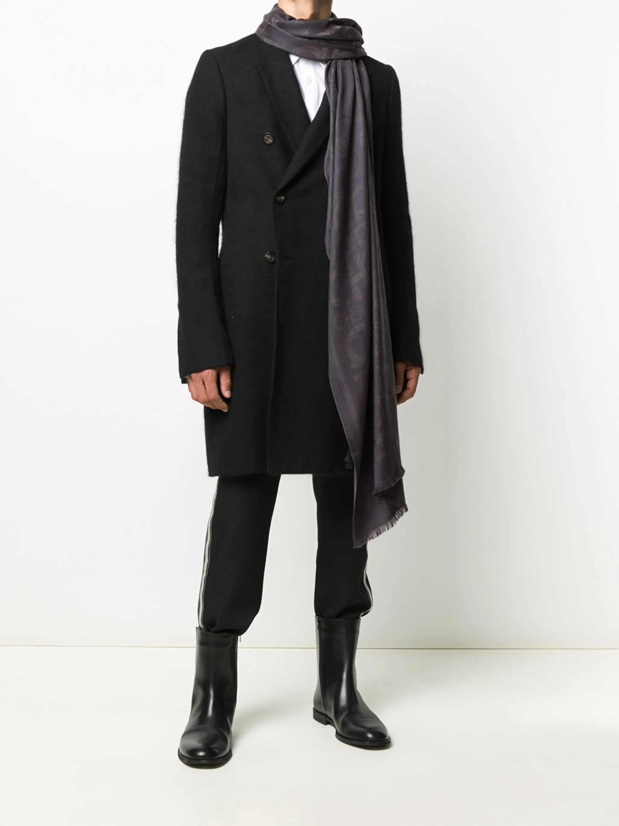 Gancini jacquard scarf