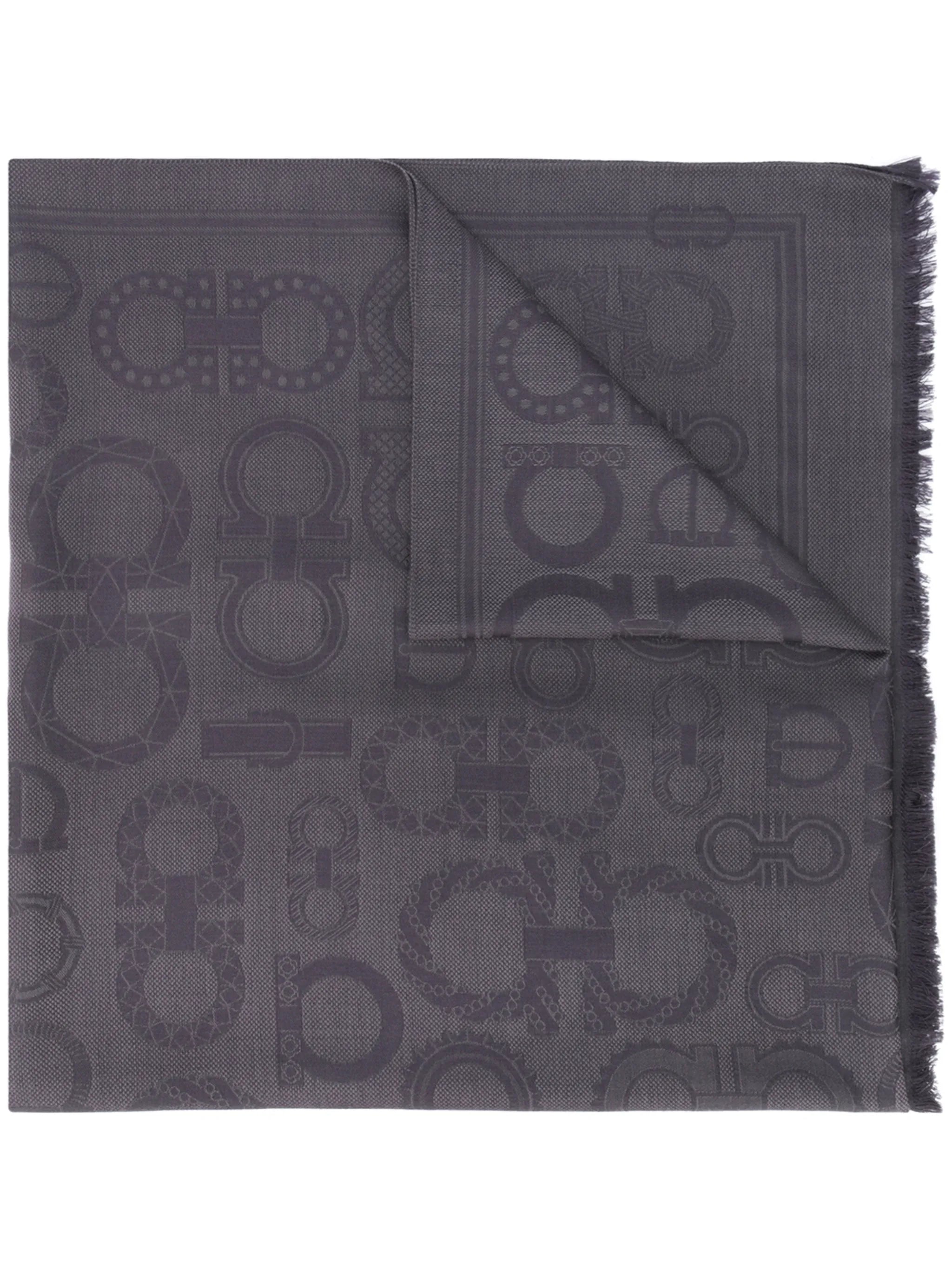 Gancini jacquard scarf