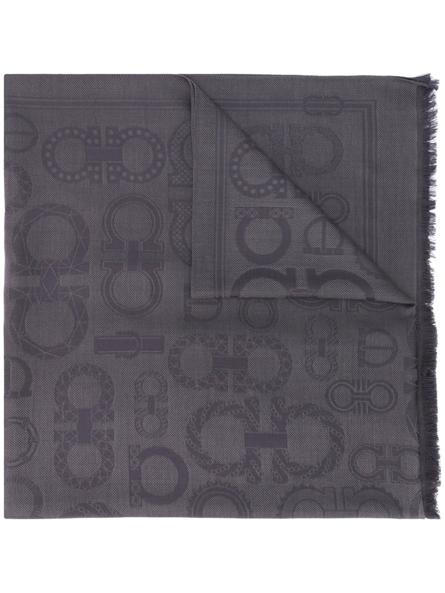 Gancini jacquard scarf