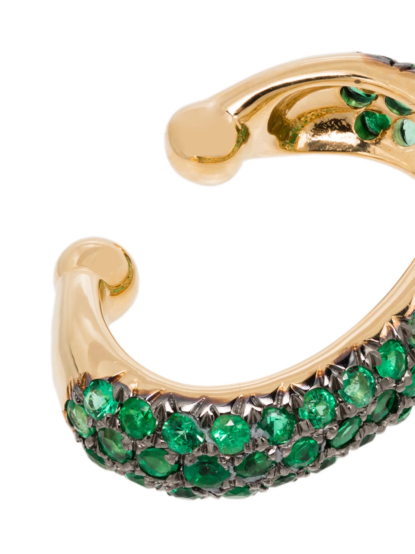 18kt yellow gold Jumbo emerald ear cuff