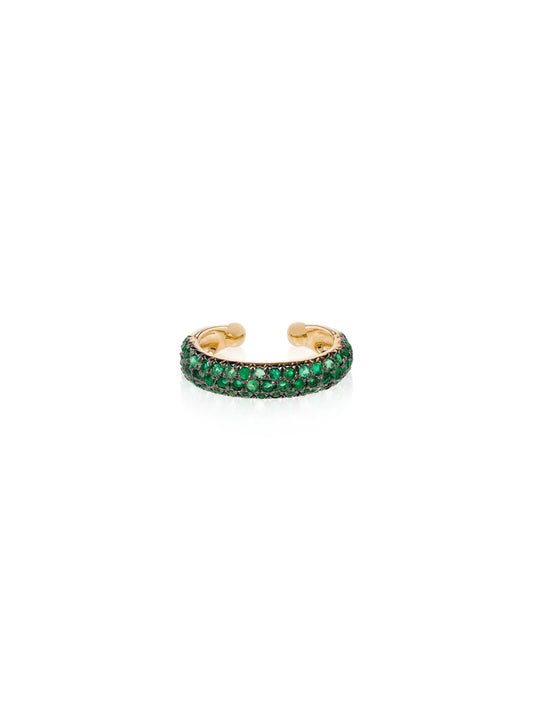 18kt yellow gold Jumbo emerald ear cuff
