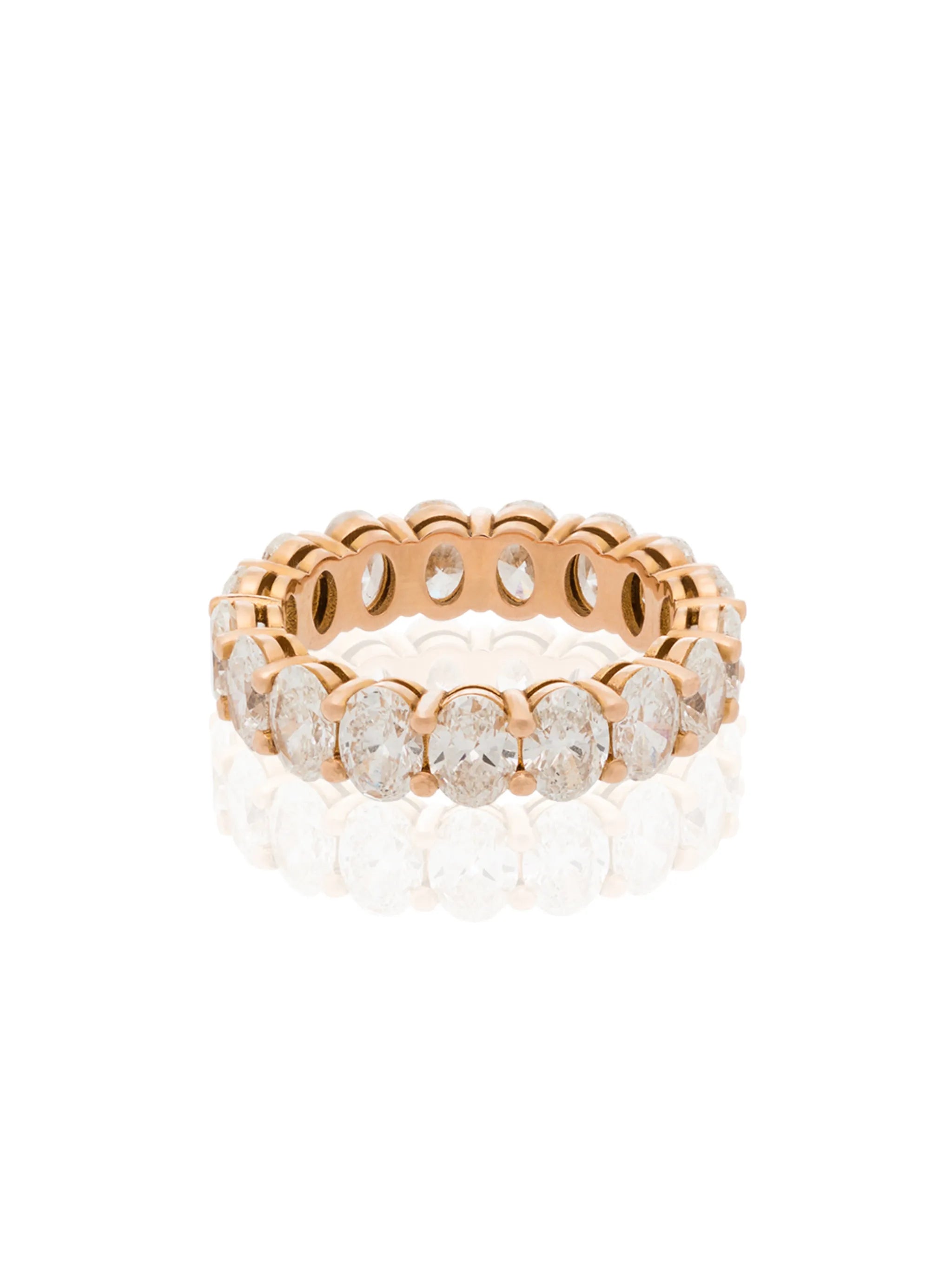 18K rose-gold diamond ring