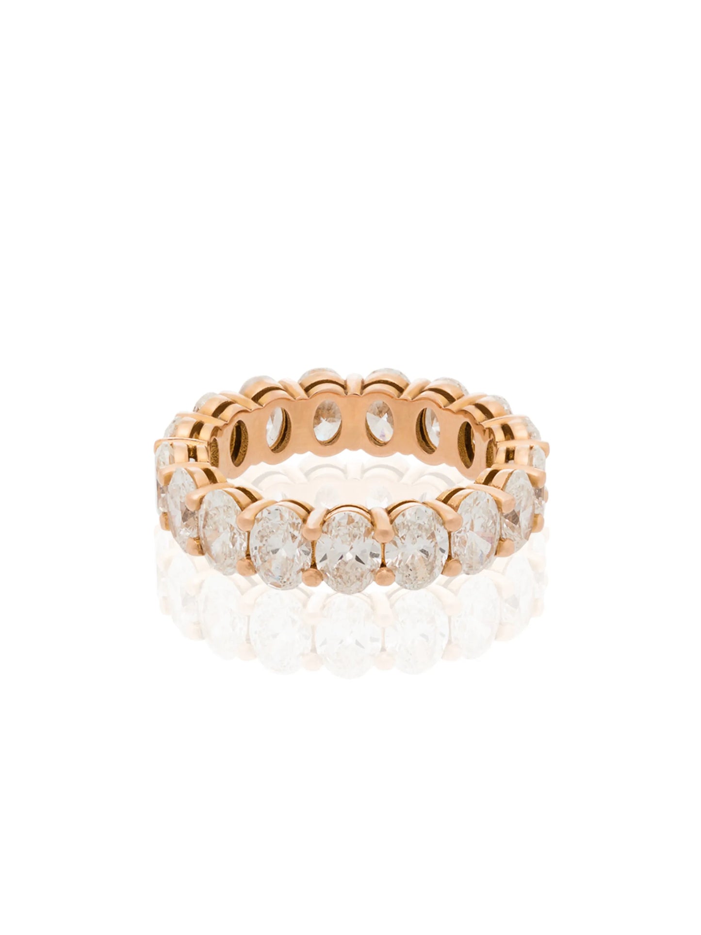 18K rose-gold diamond ring
