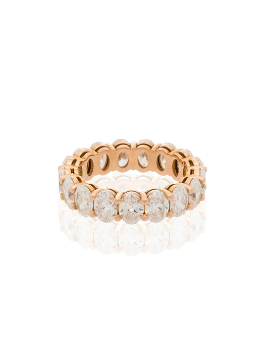 18K rose-gold diamond ring