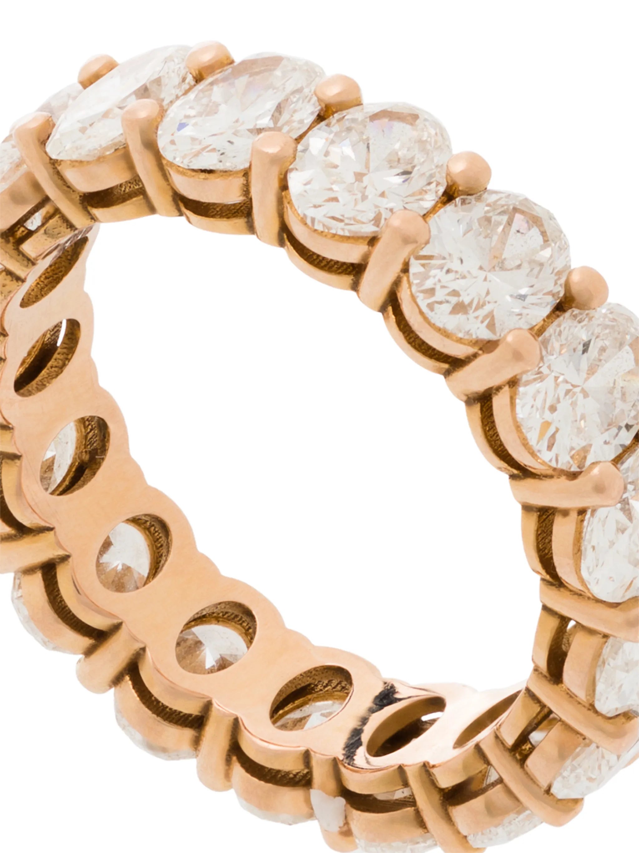 18K rose-gold diamond ring