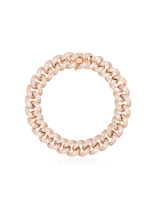 18kt rose gold diamond bracelet