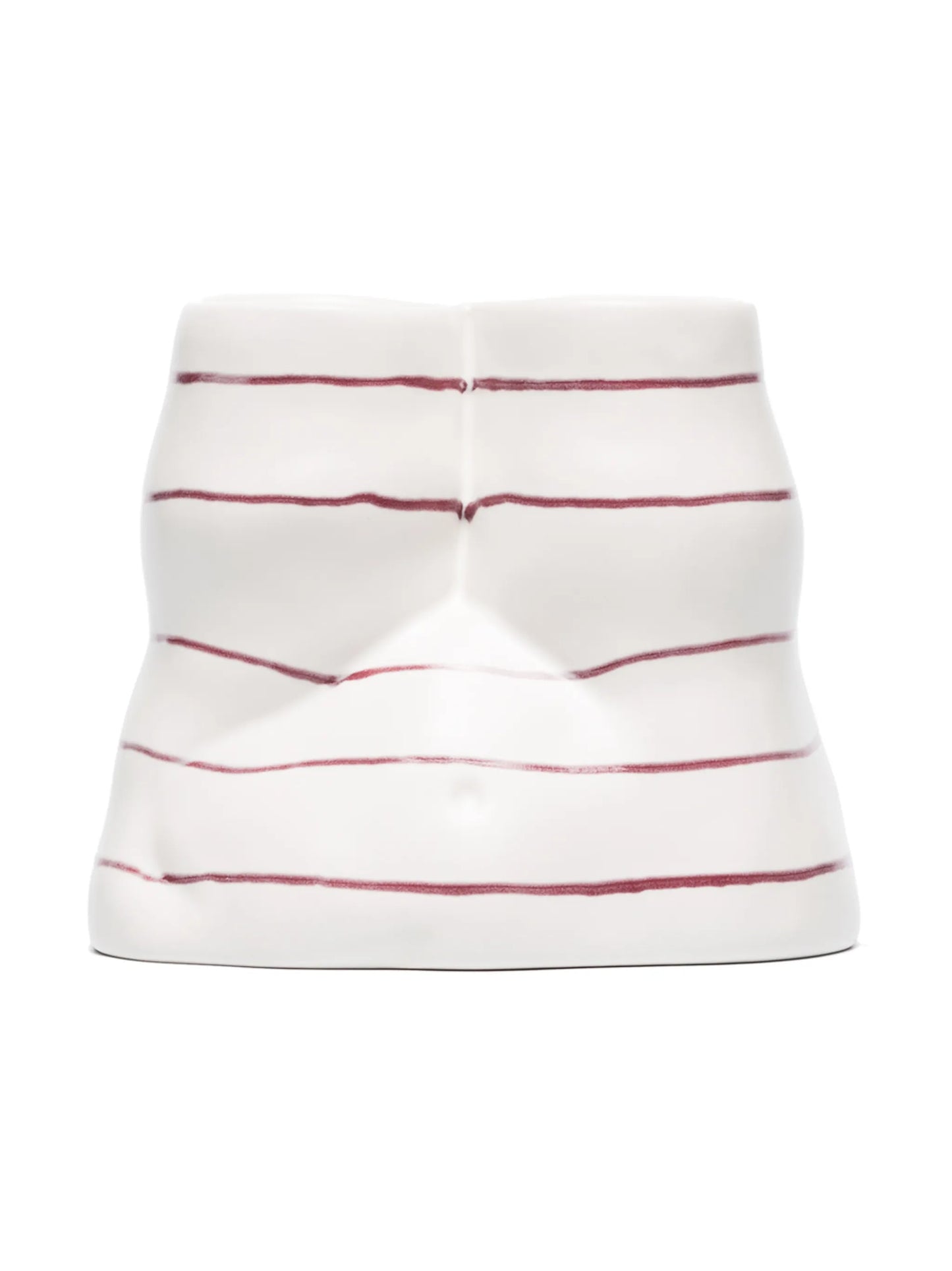 Double L'Egg striped tealight holder