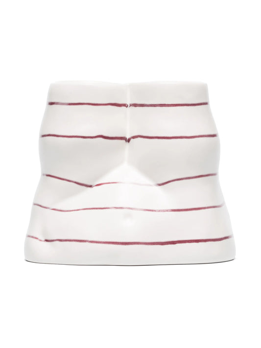 Double L'Egg striped tealight holder