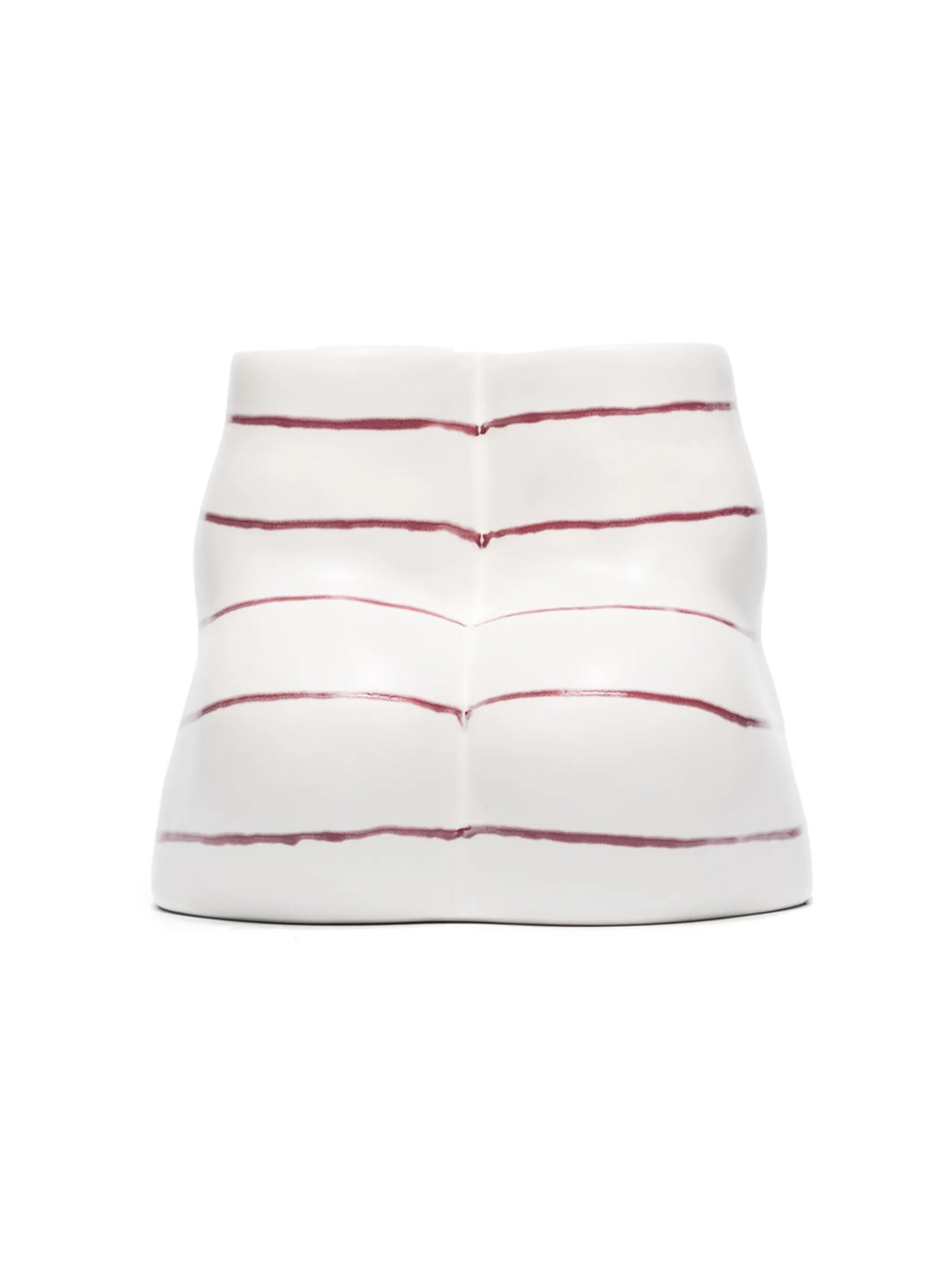 Double L'Egg striped tealight holder