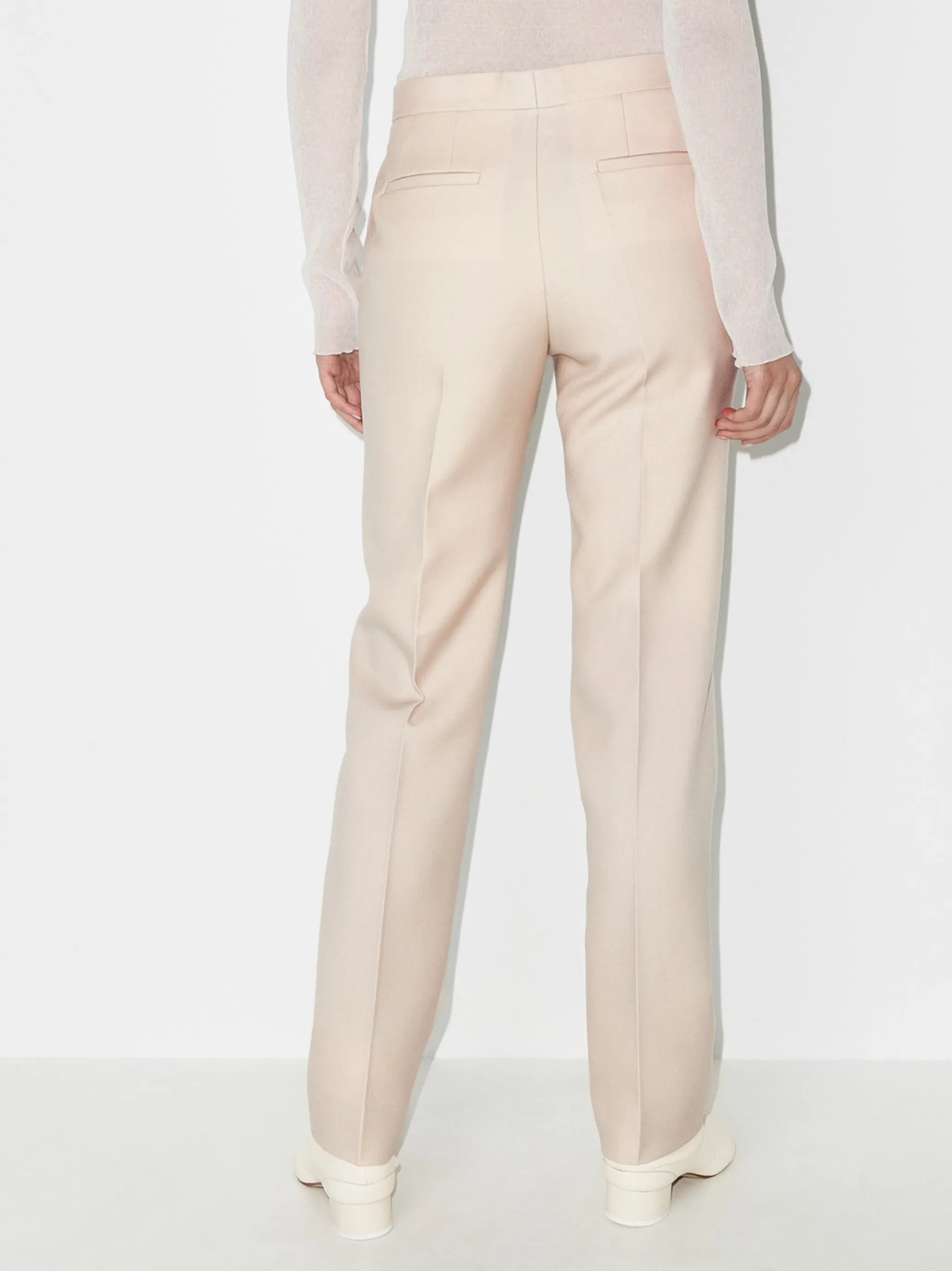 tailored straight leg trousers