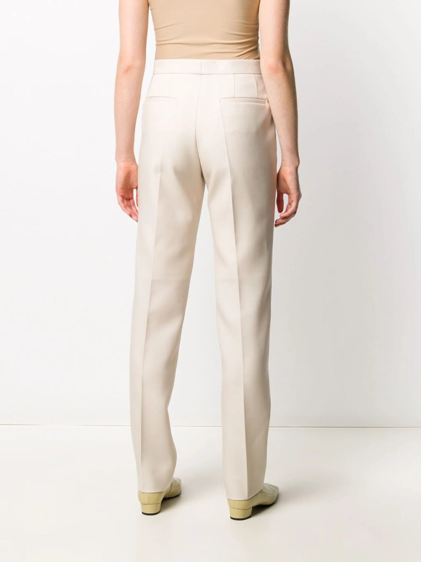 tailored straight leg trousers