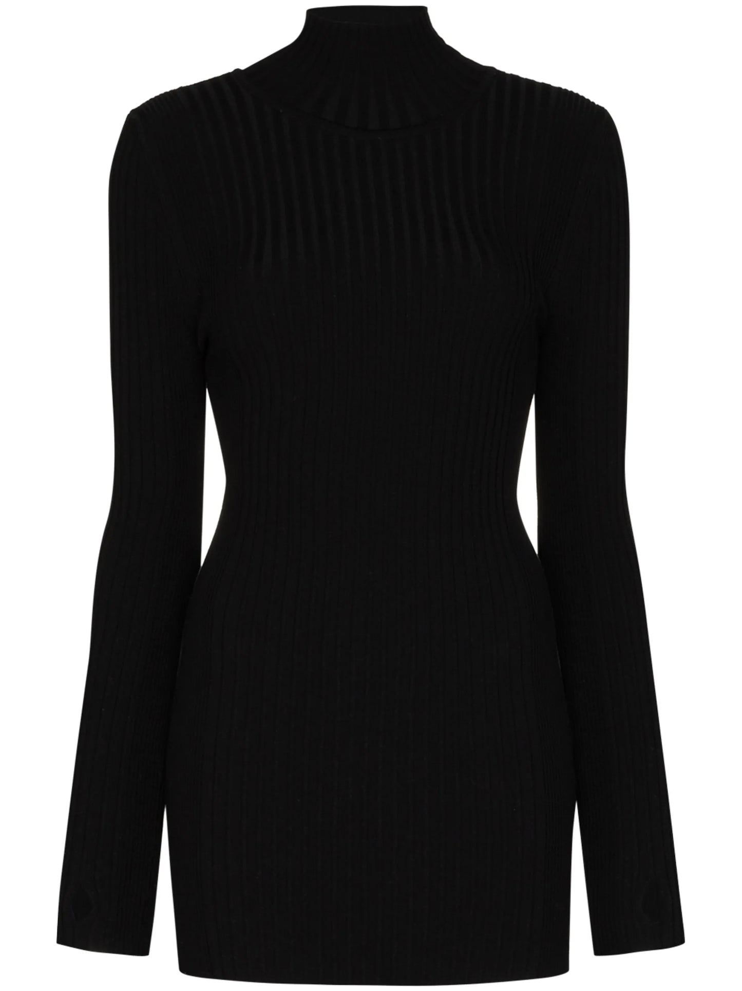 ribbed roll-neck jumper