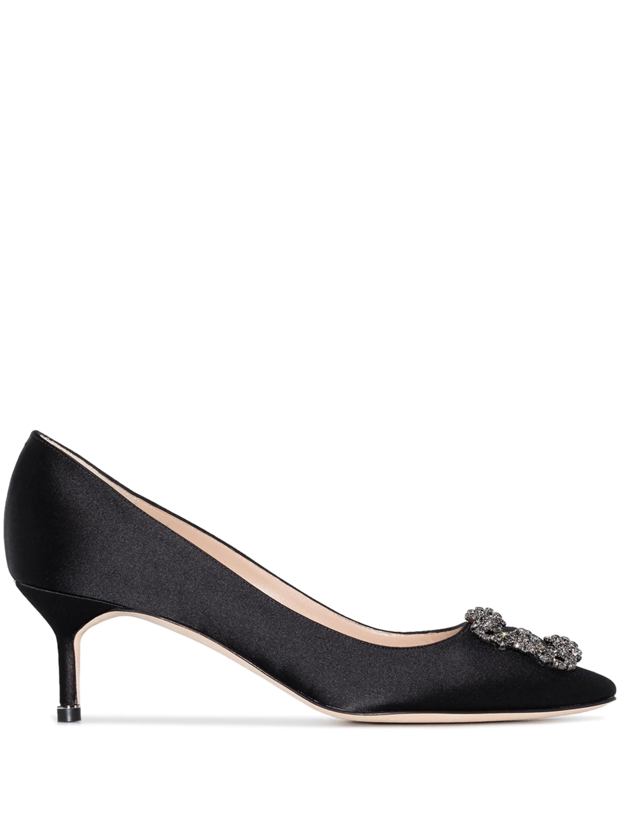 Hangisi 50mm bejewelled detail pumps