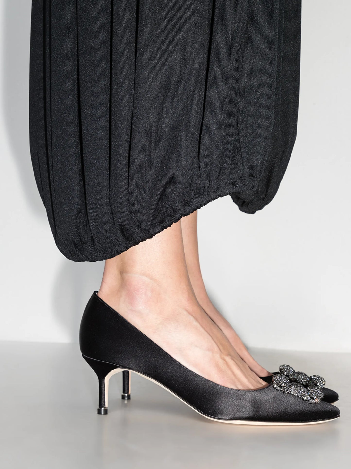 Hangisi 50mm bejewelled detail pumps