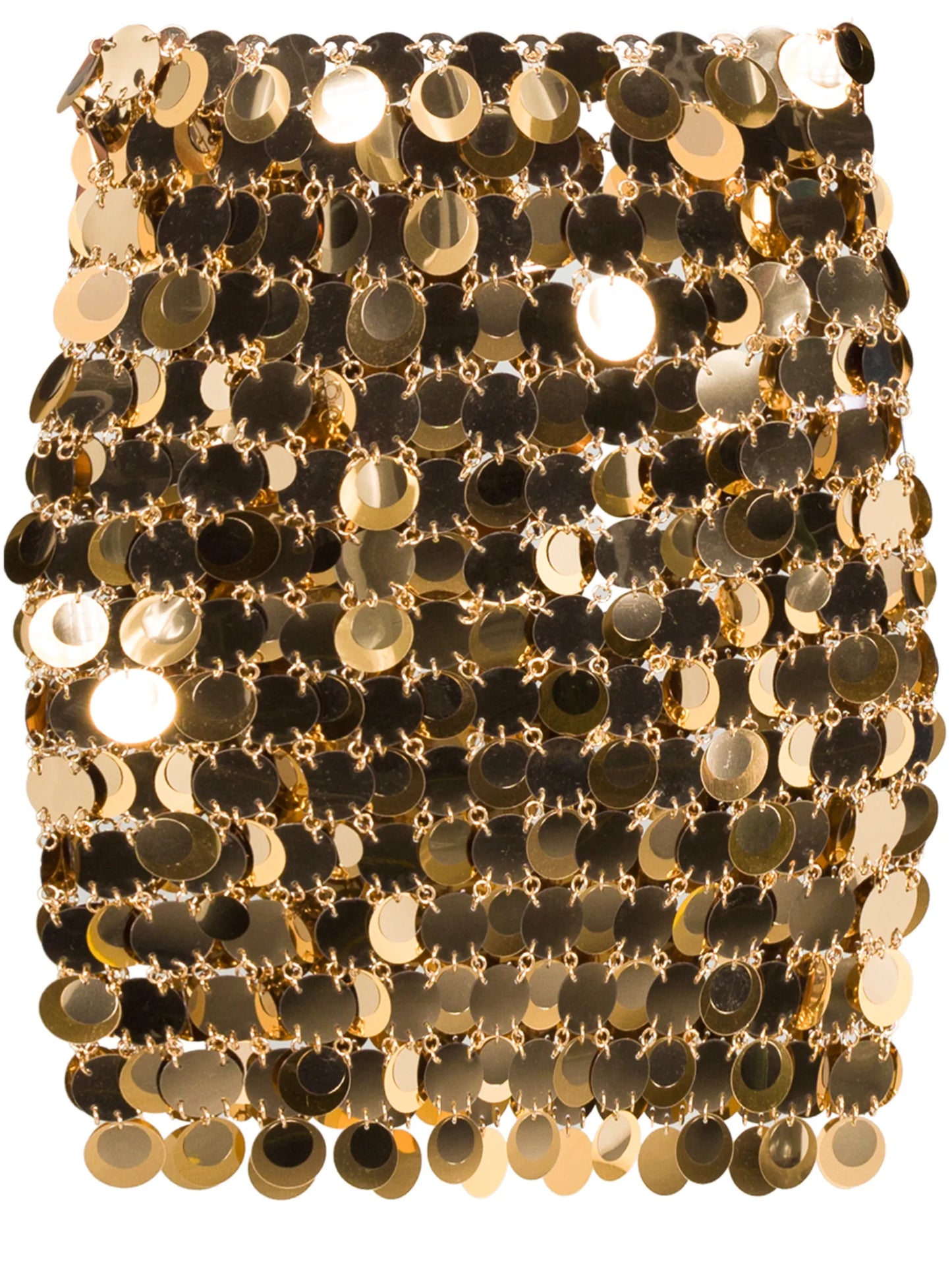 sequin-embellished mini skirt