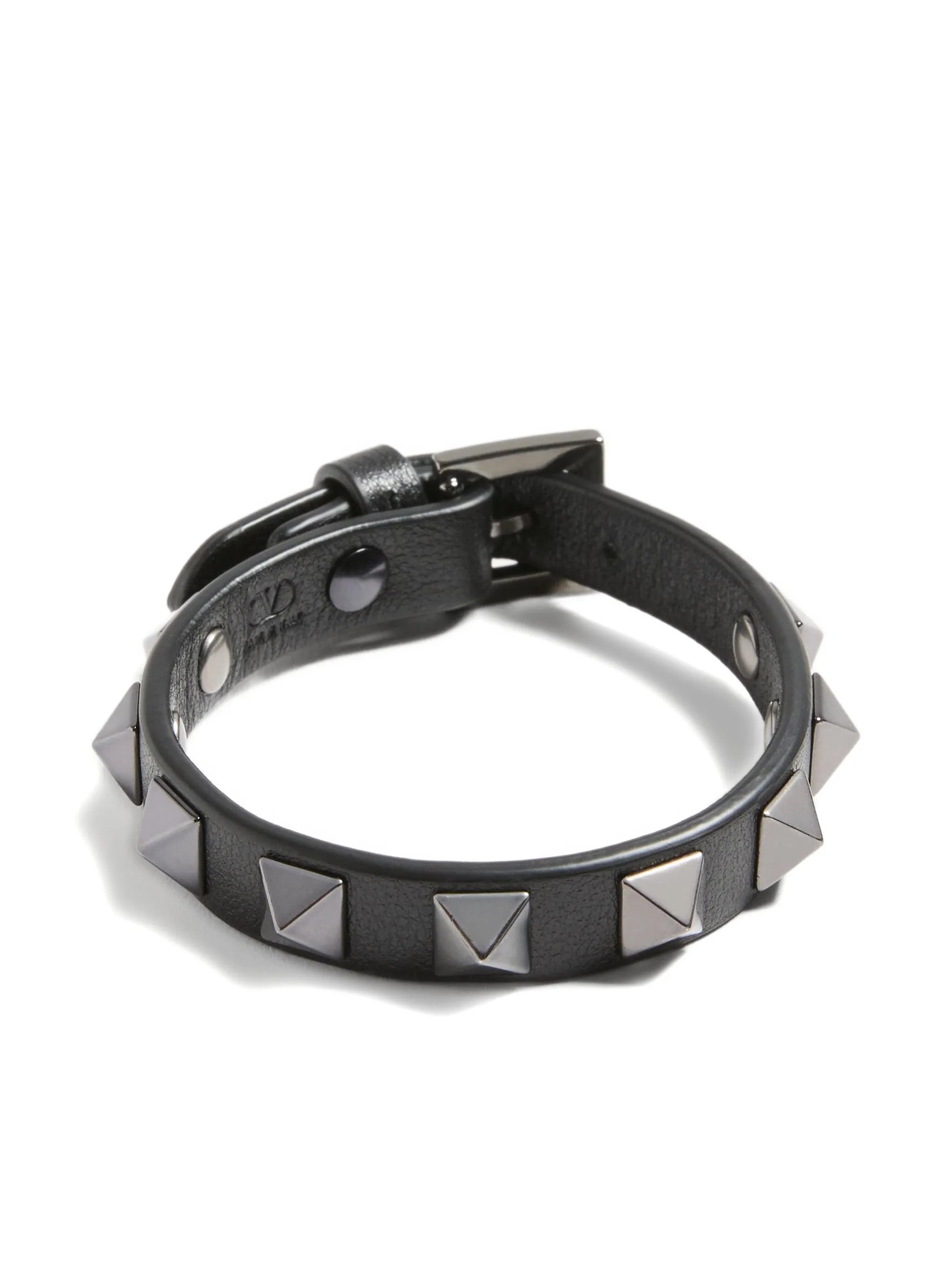 Rockstud leather bracelet