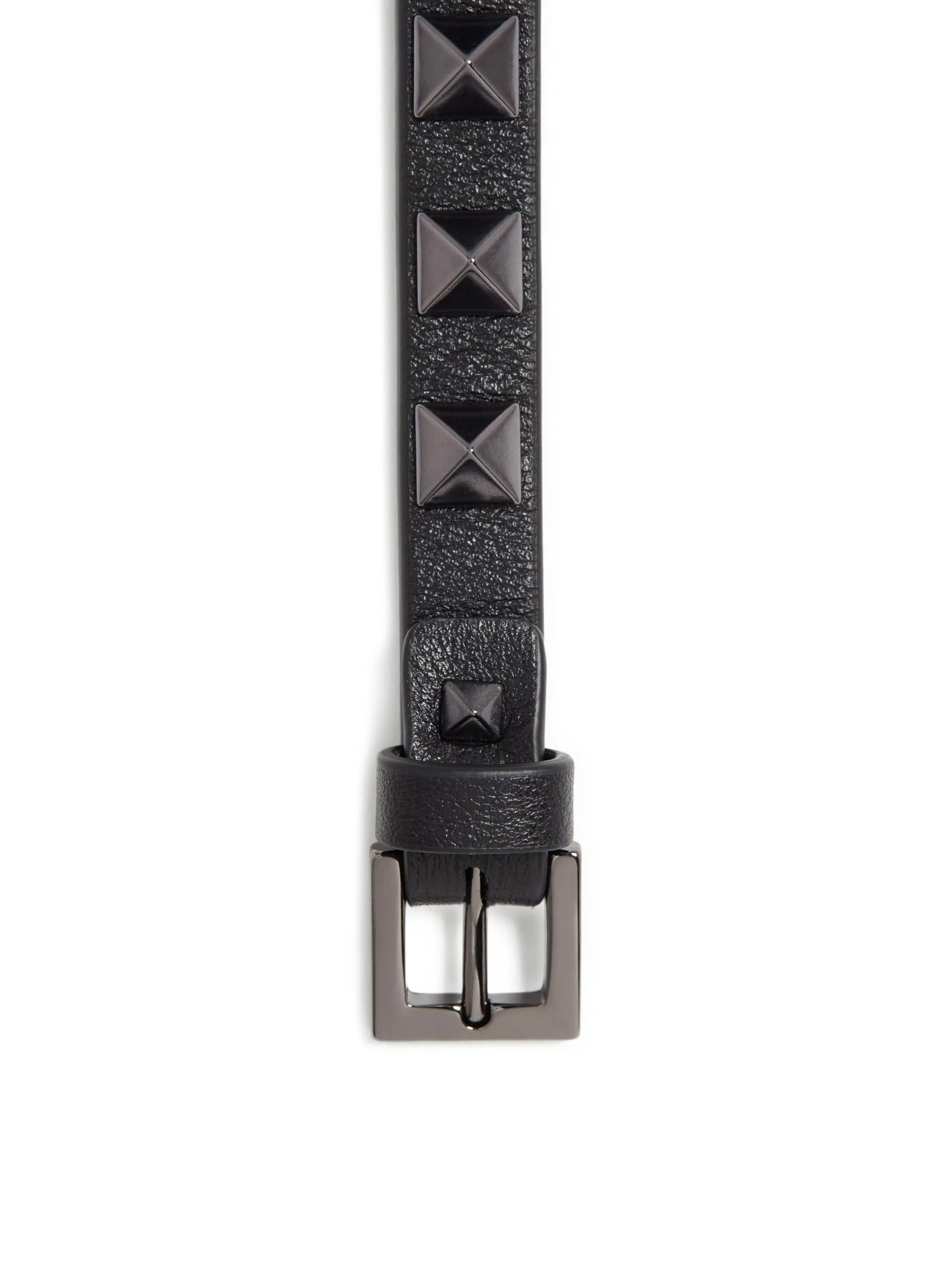 Rockstud leather bracelet