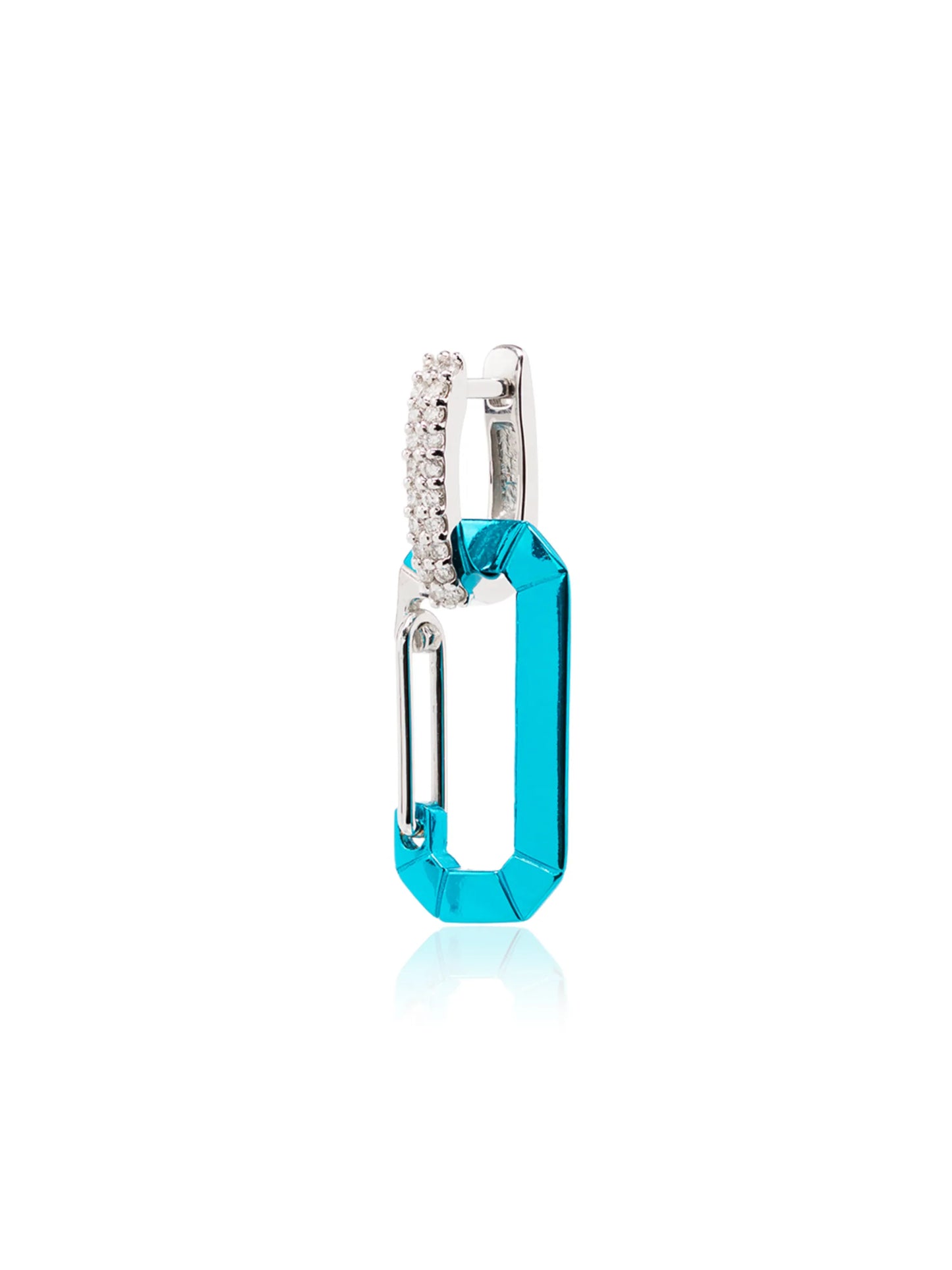 18kt white gold Chiara diamond earring