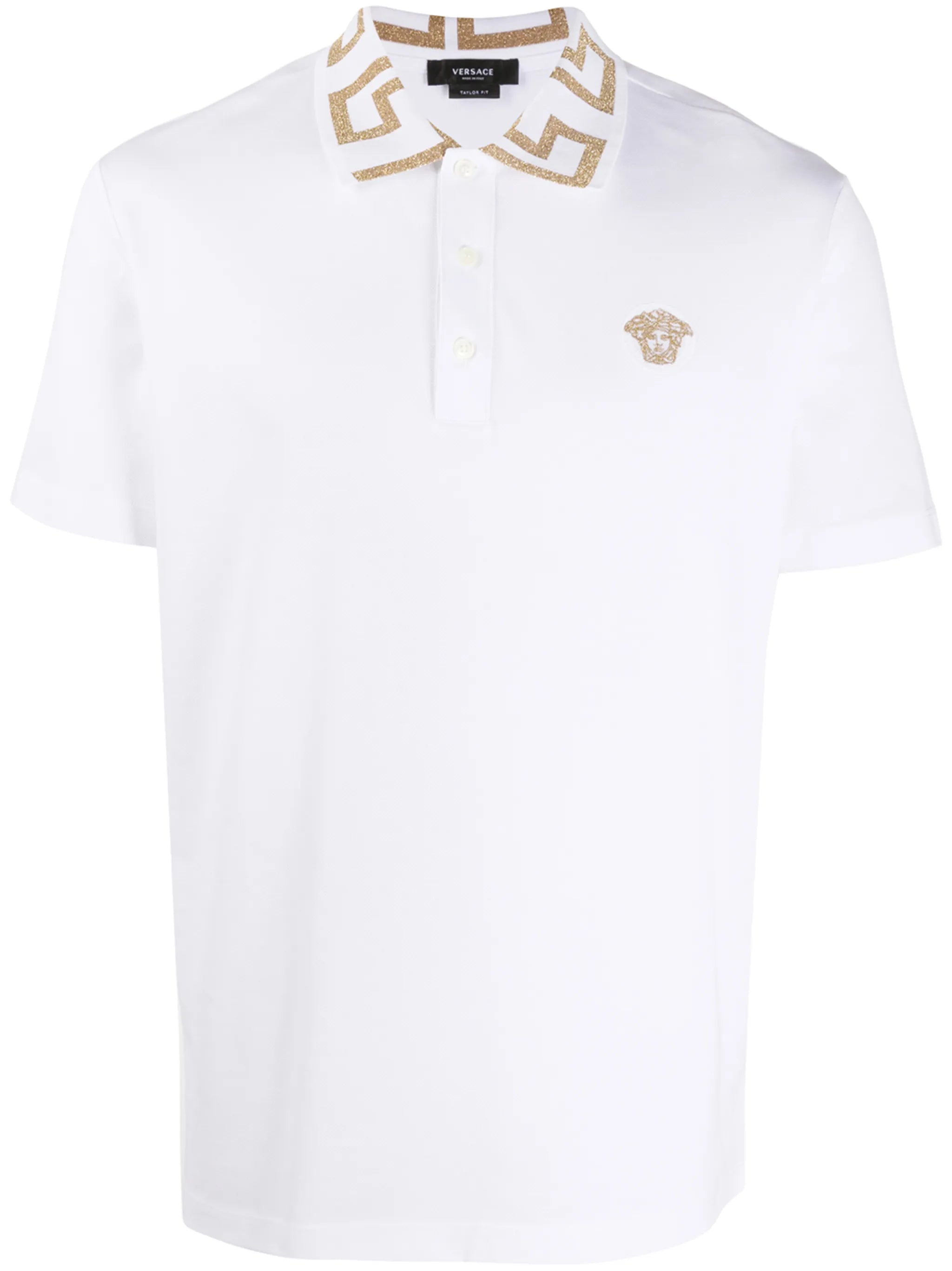 Greca collar polo shirt