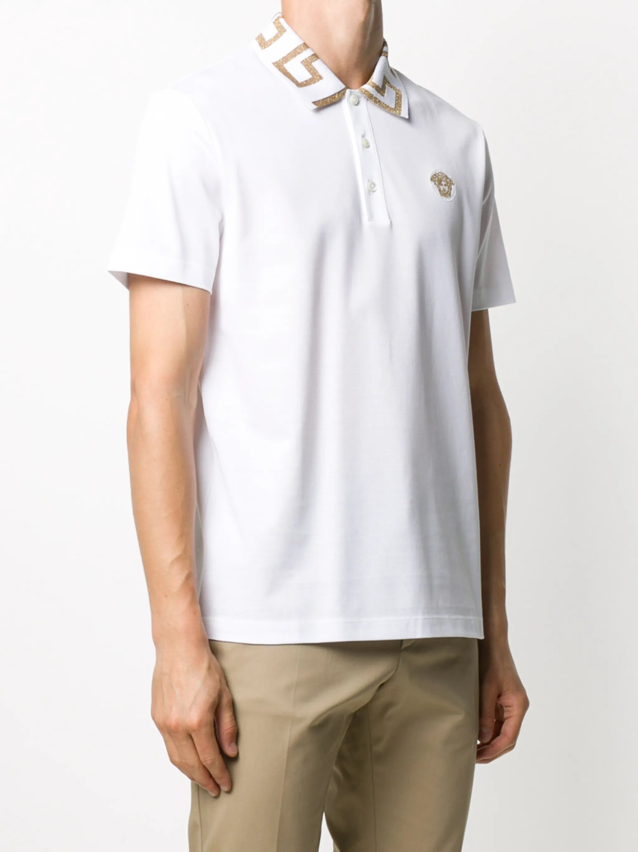 Greca collar polo shirt