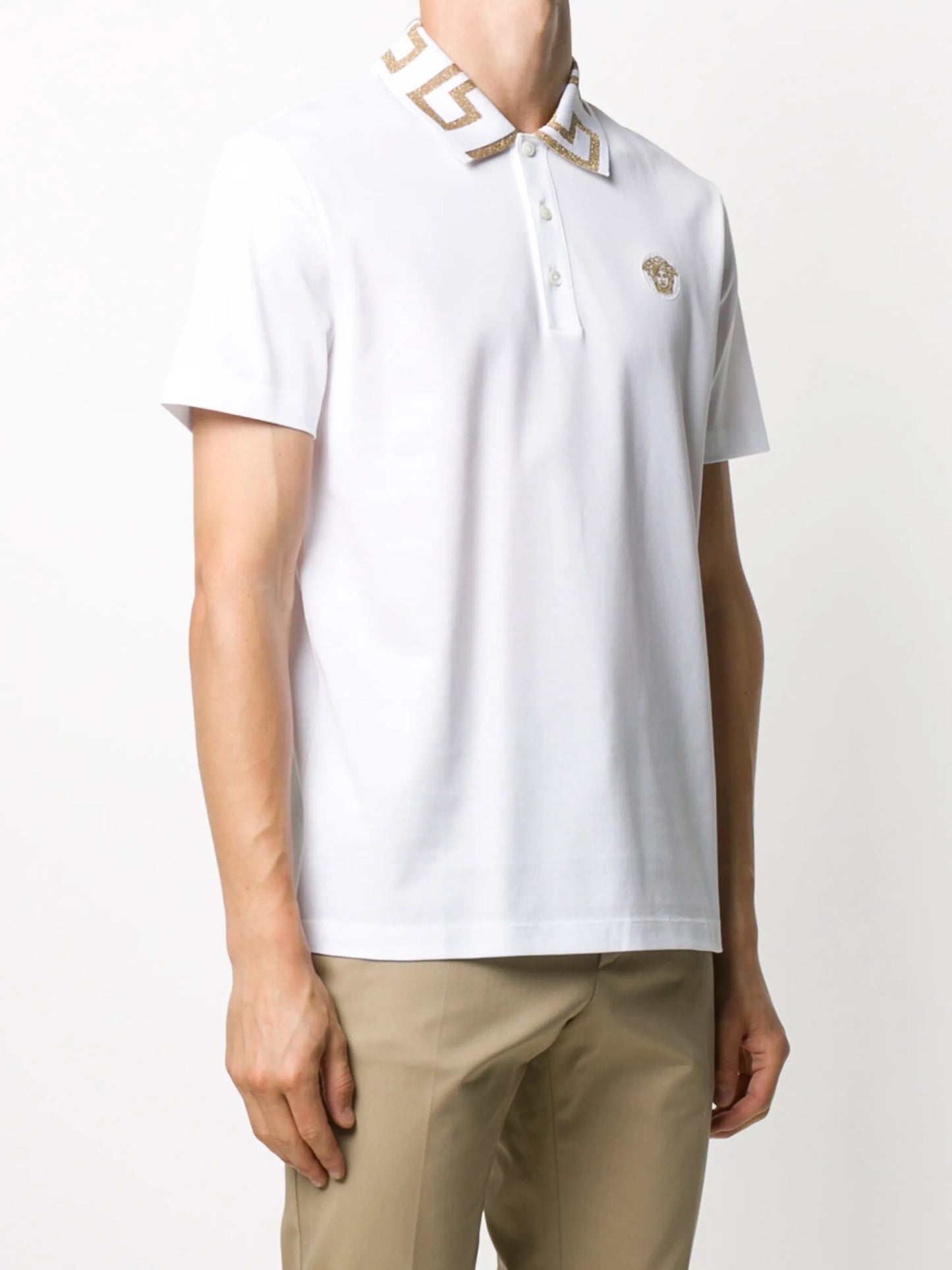 Greca collar polo shirt