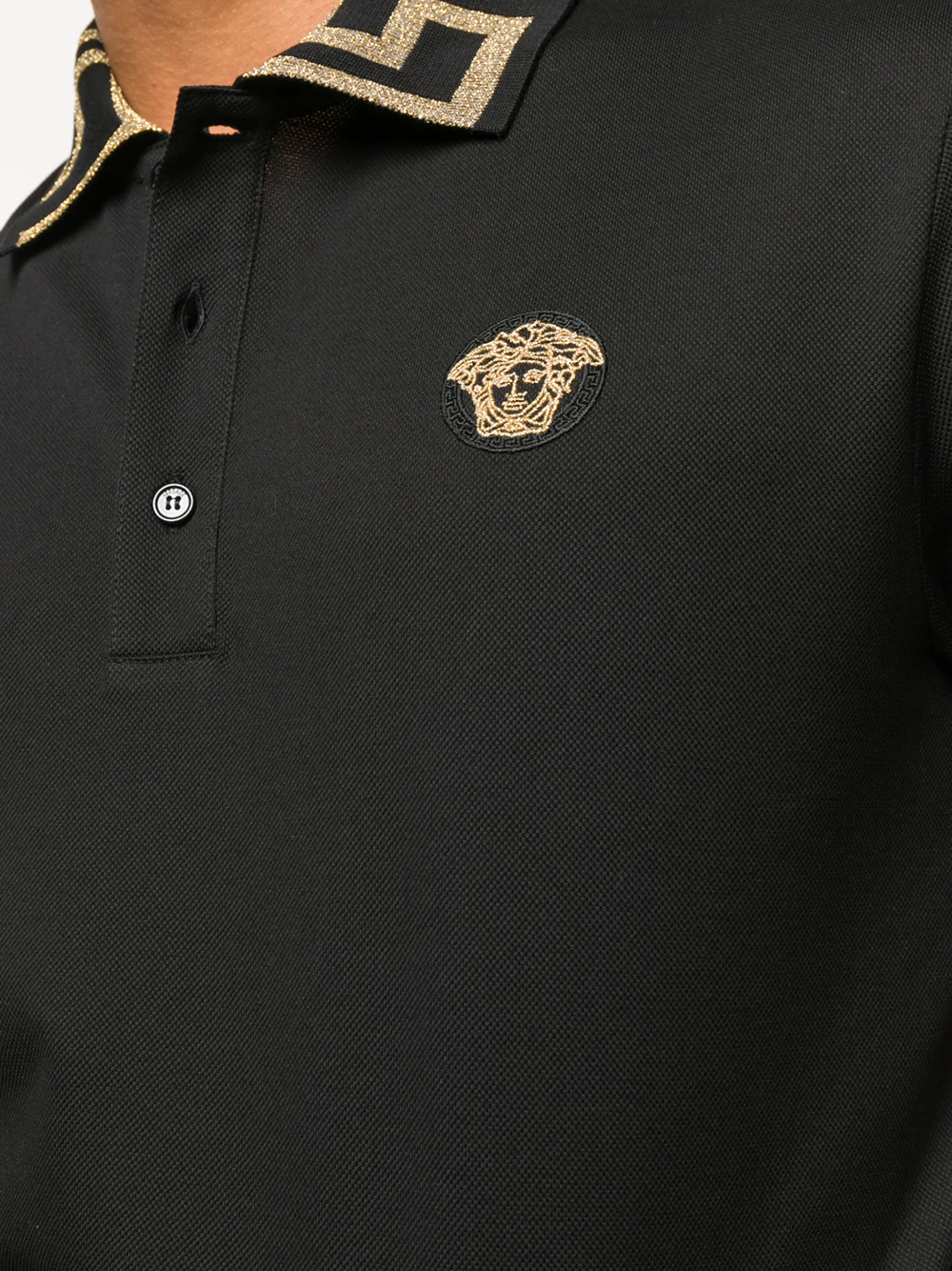Greca collar polo shirt