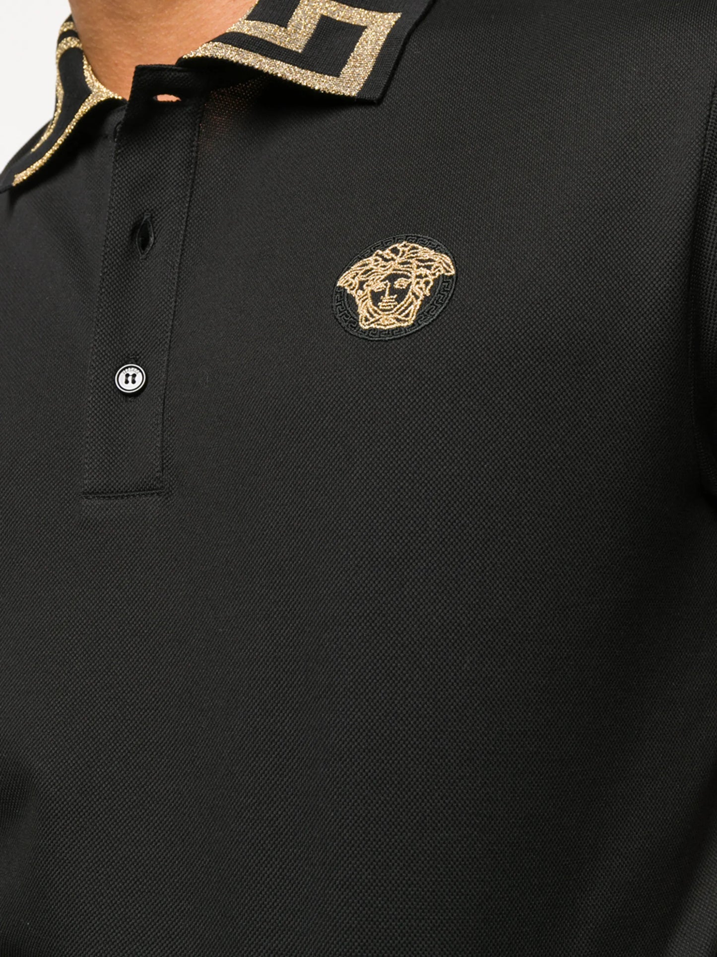 Greca collar polo shirt