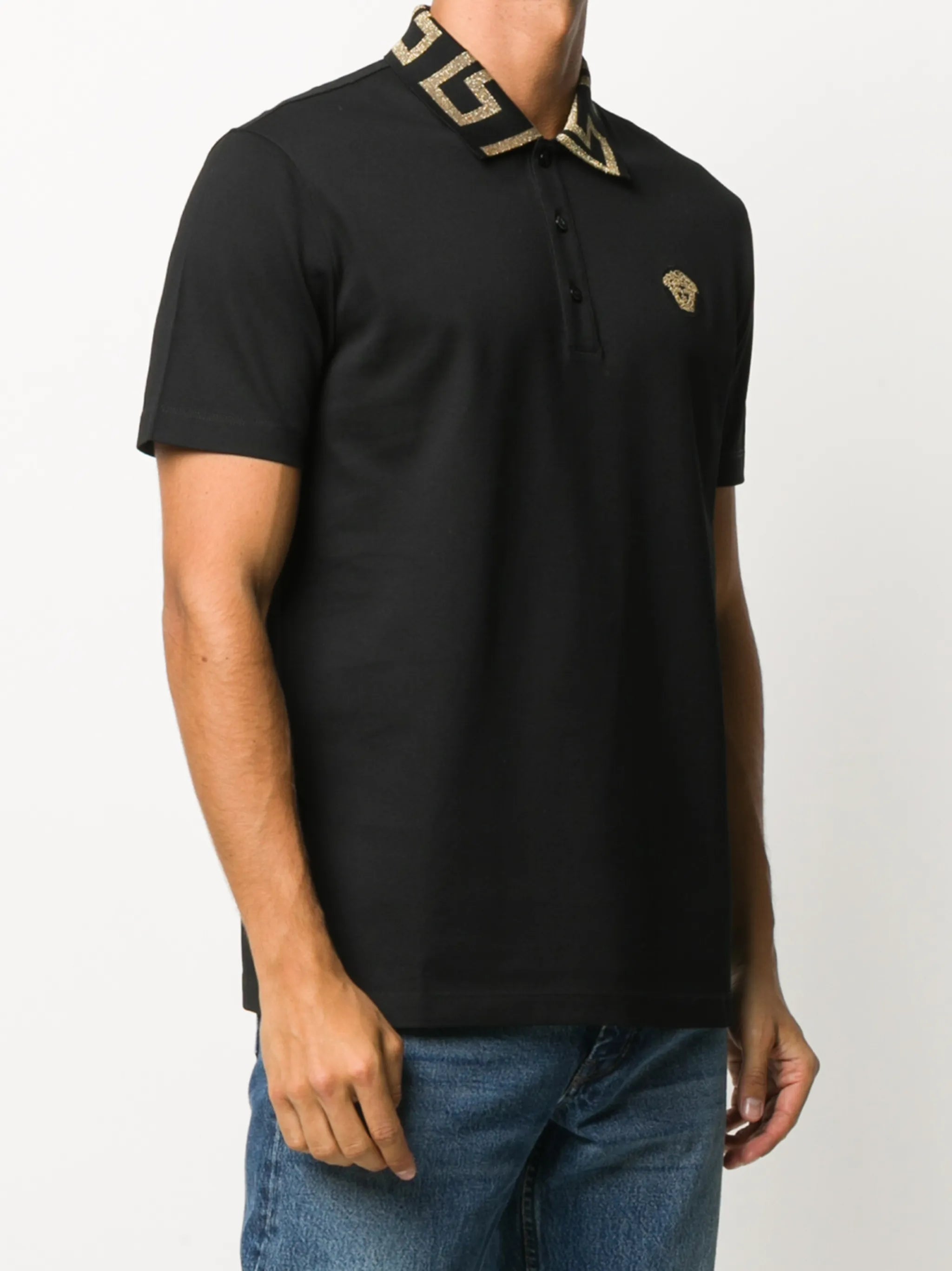 Greca collar polo shirt
