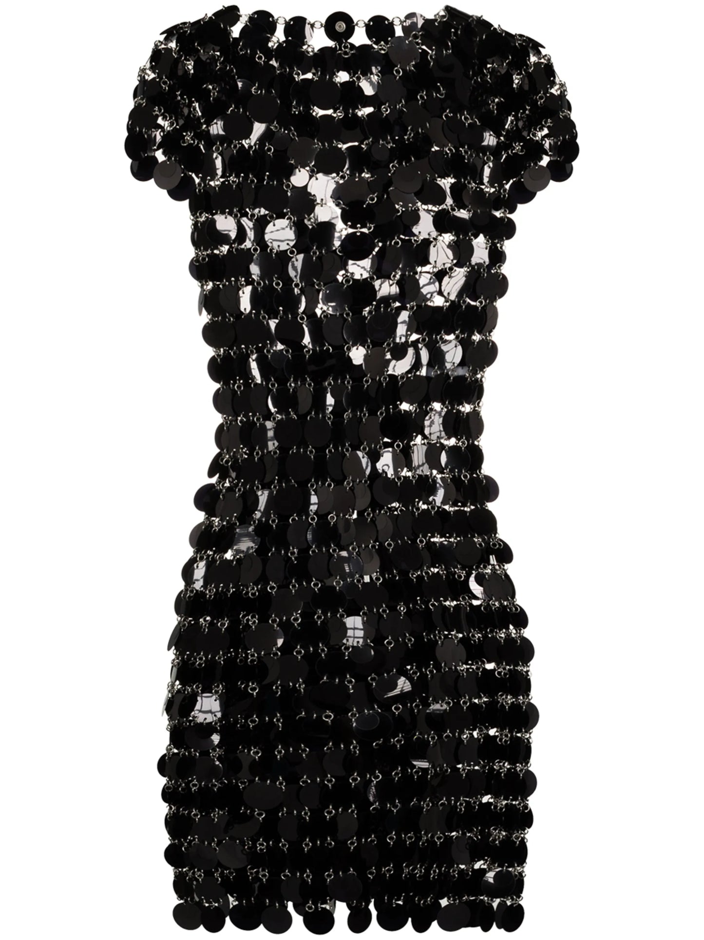 circle disc mini dress