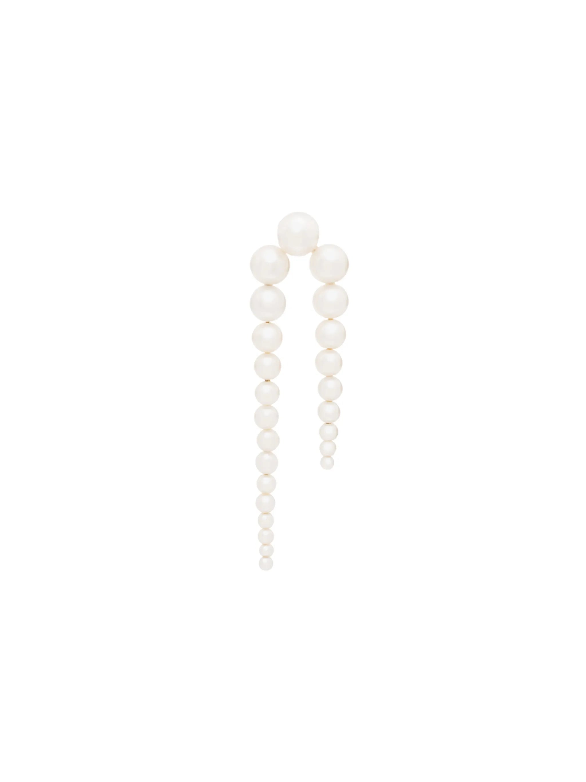 14kt yellow gold Grand Perle Nuit single pearl earring