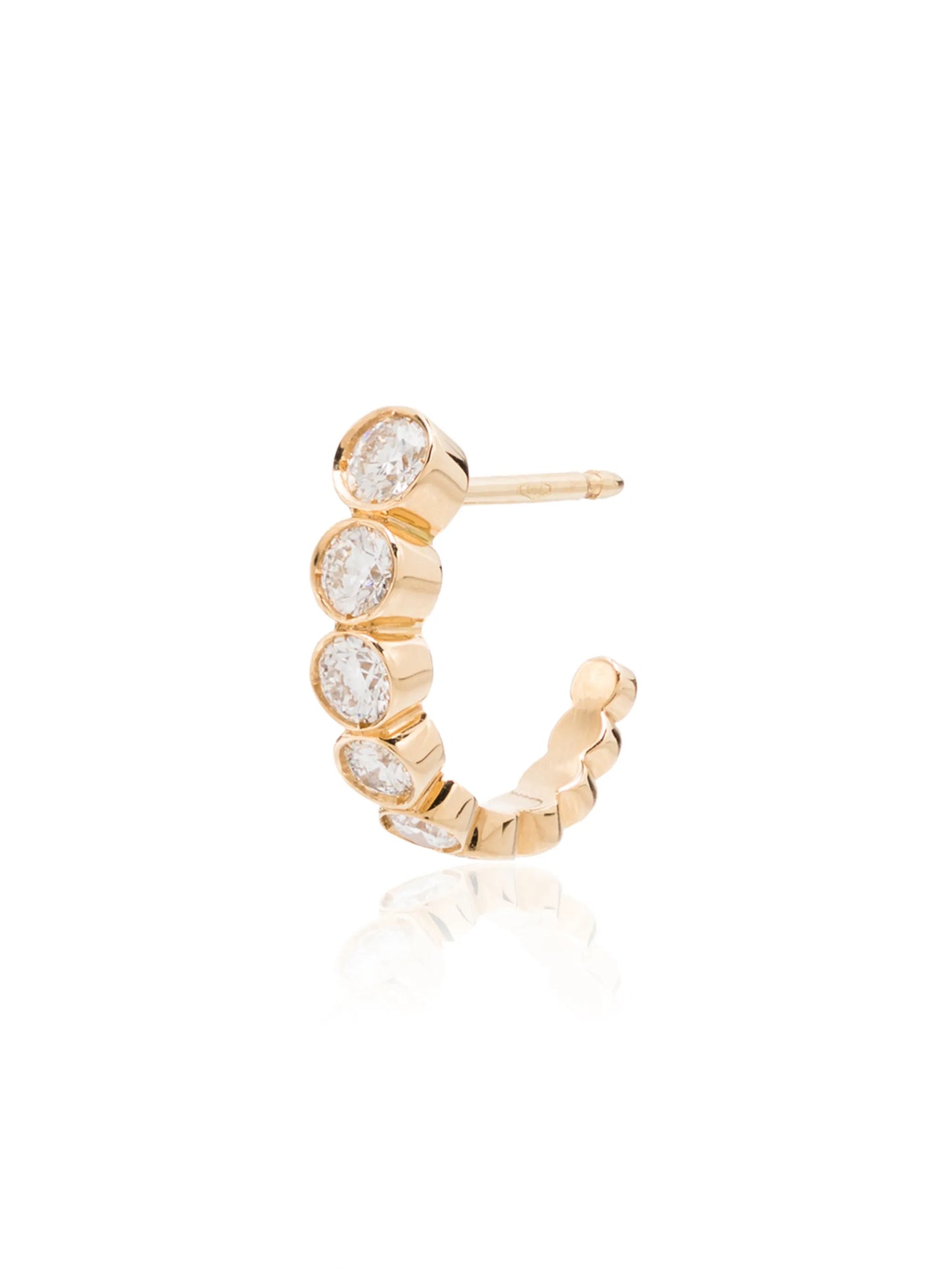 18kt yellow gold Boucle diamond single earring