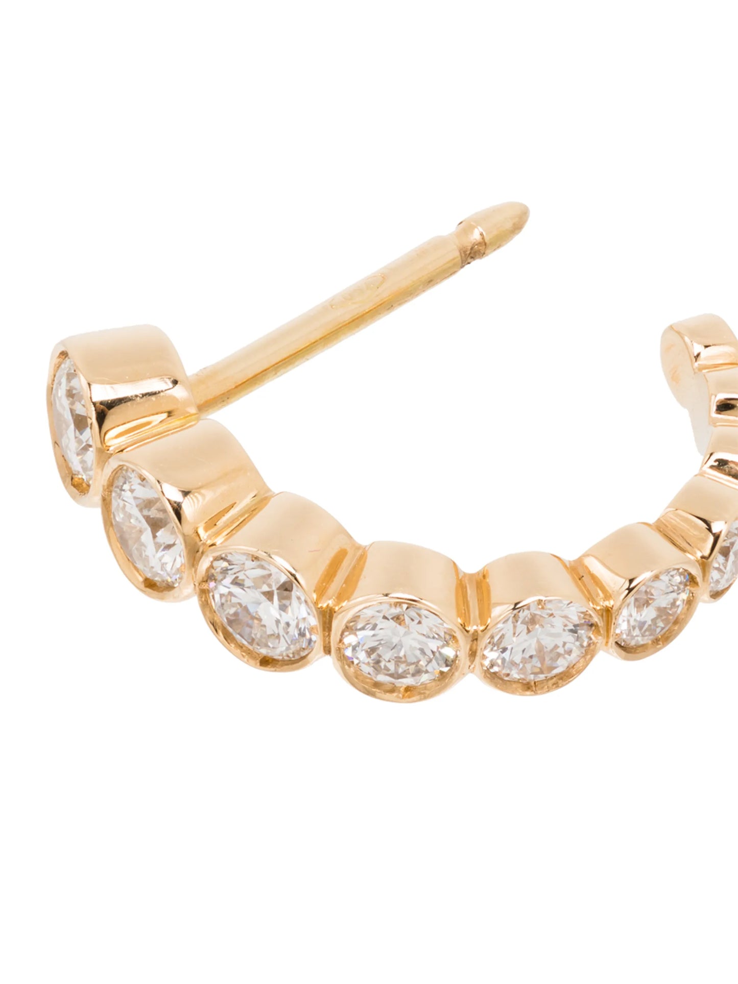 18kt yellow gold Boucle diamond single earring
