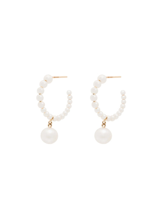 14kt yellow gold Boucle Marco pearl earrings