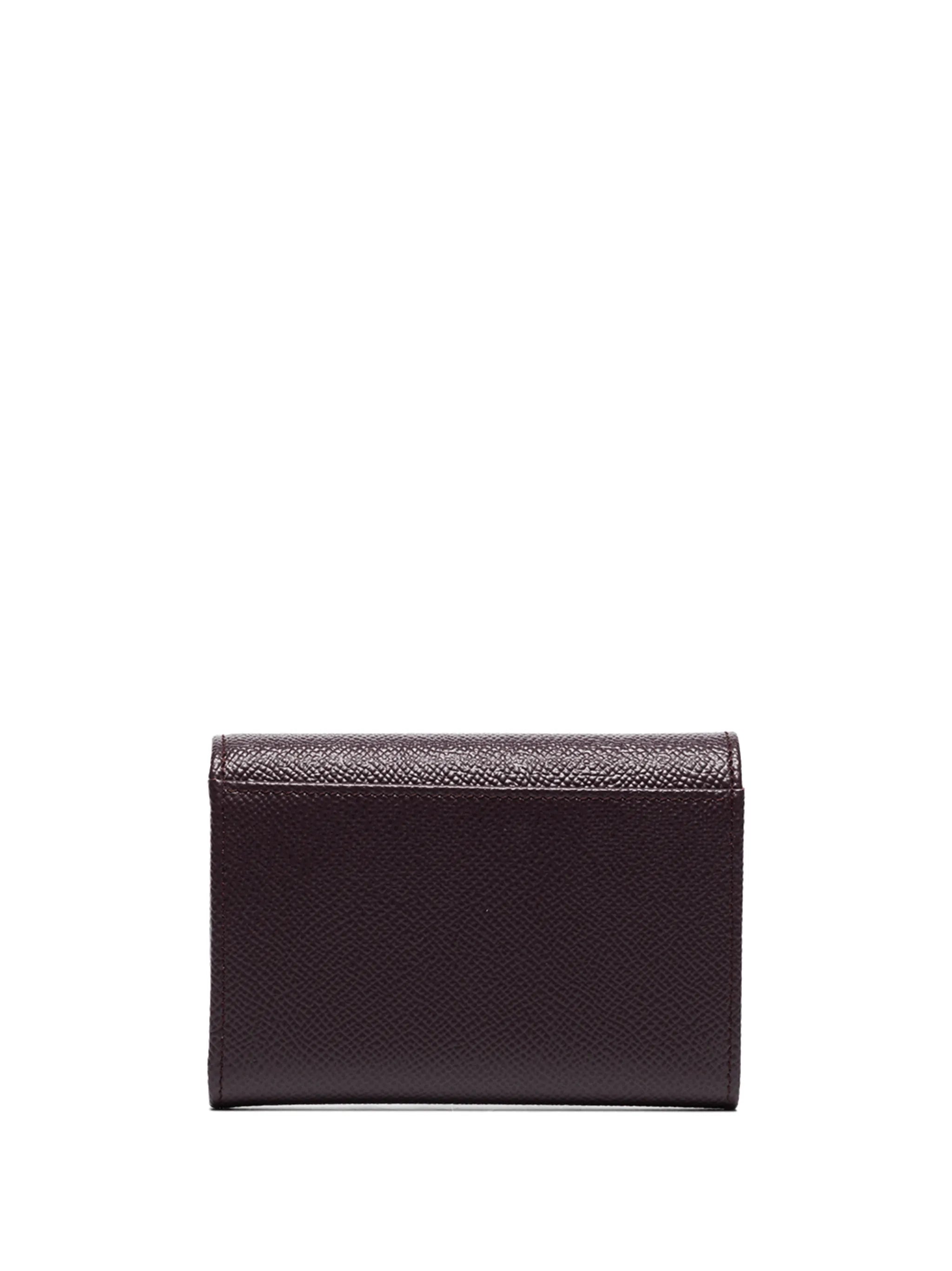 crystal-embellished logo-plaque wallet