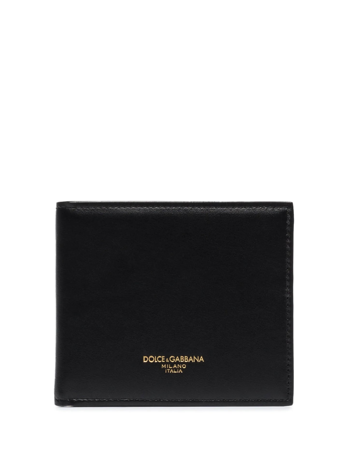 logo-print folding wallet