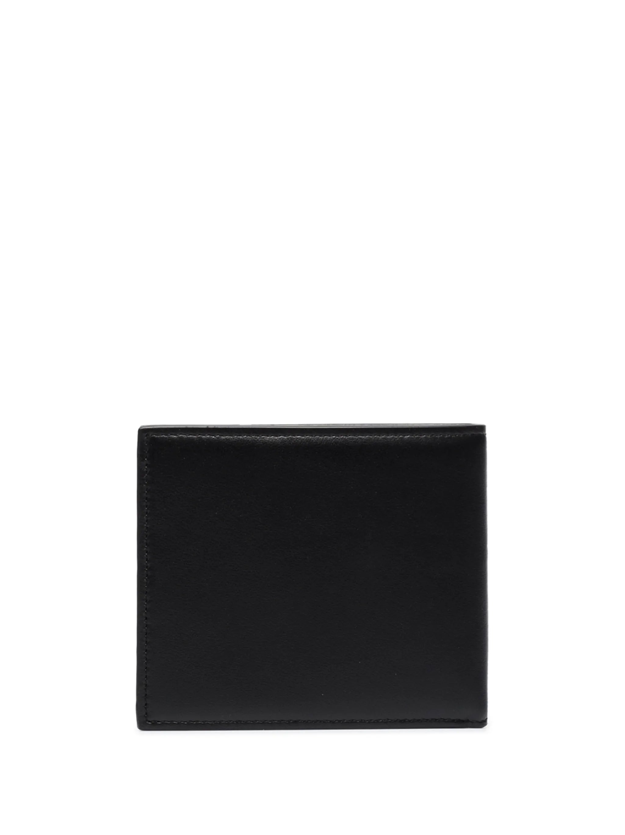 logo-print folding wallet