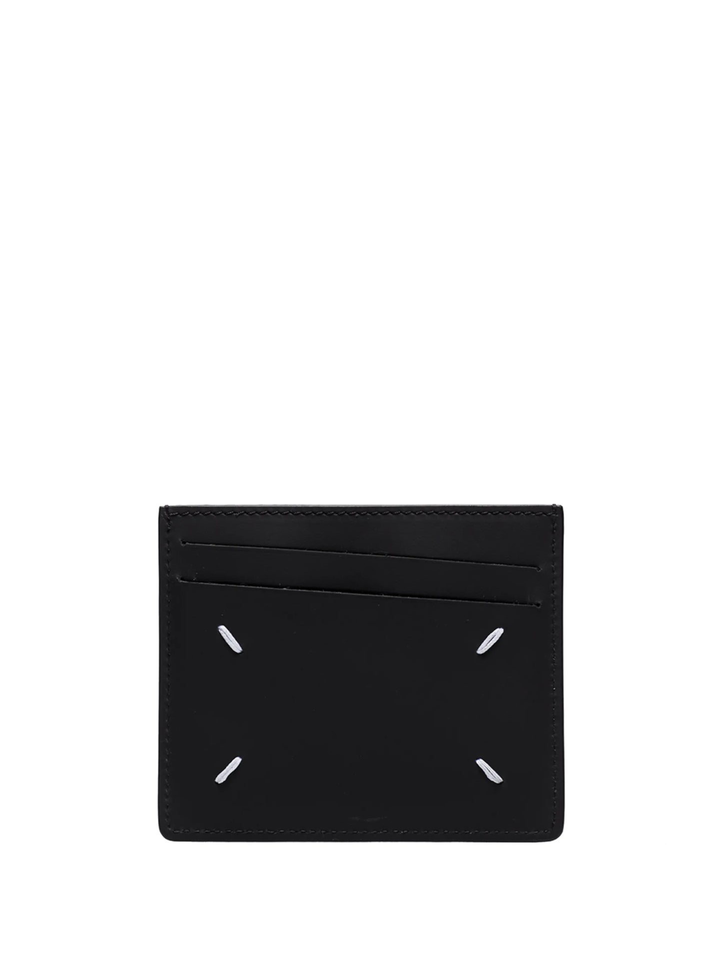 four-stitch leather cardholder