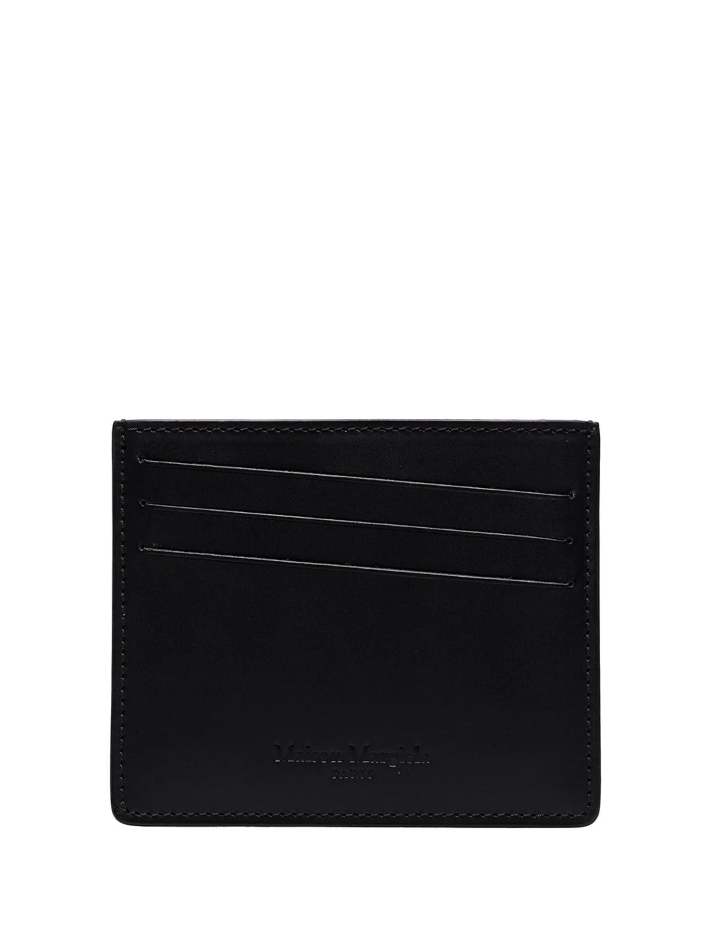 four-stitch leather cardholder