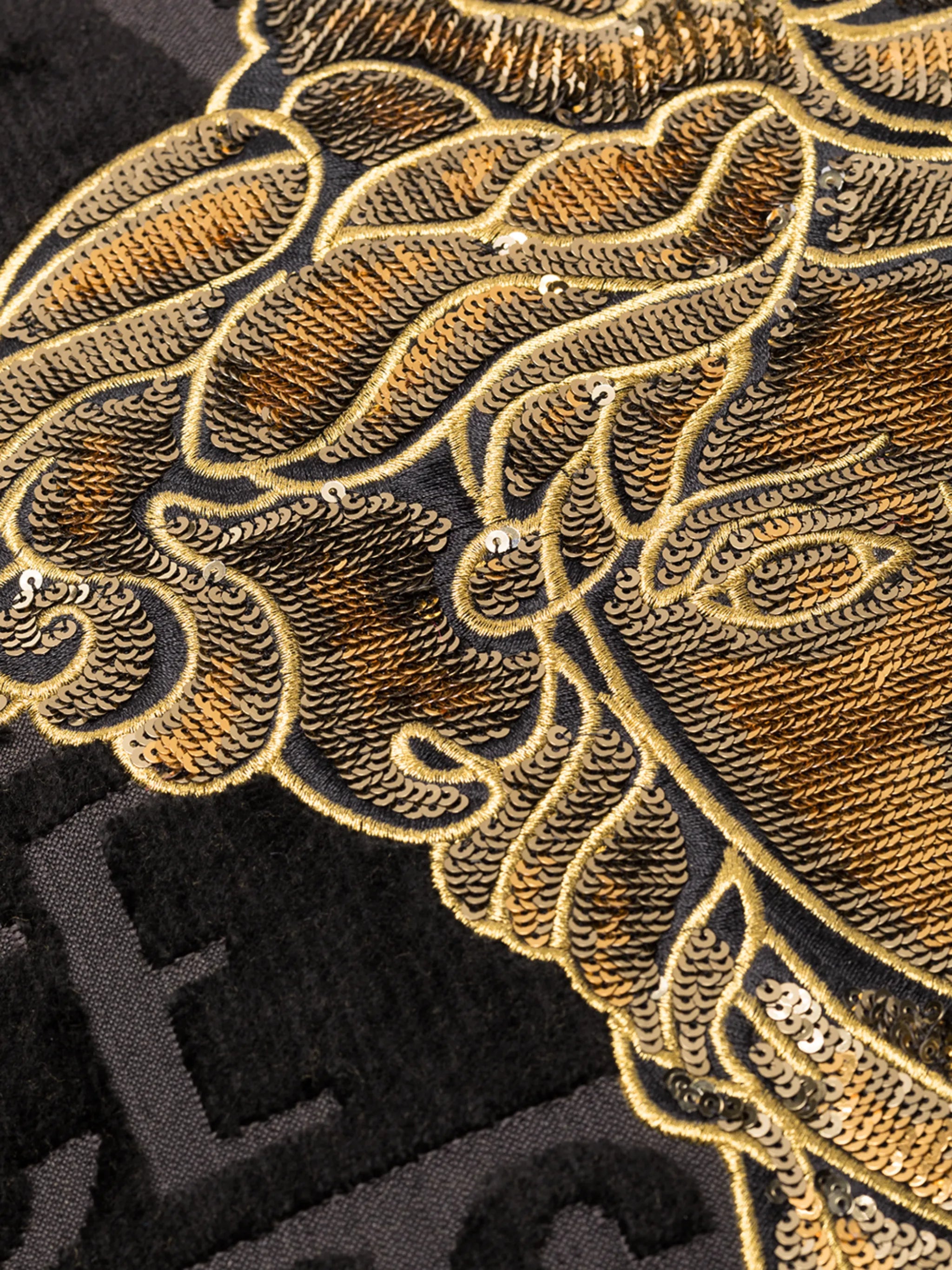 Medusa sequined cushion