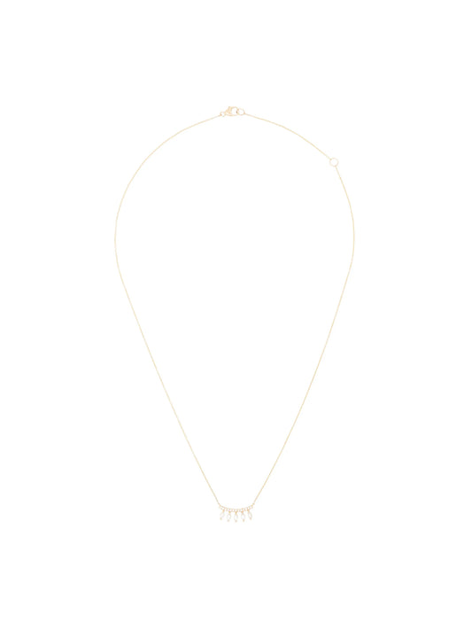 14kt yellow gold Alexa Jordyn diamond curve necklace