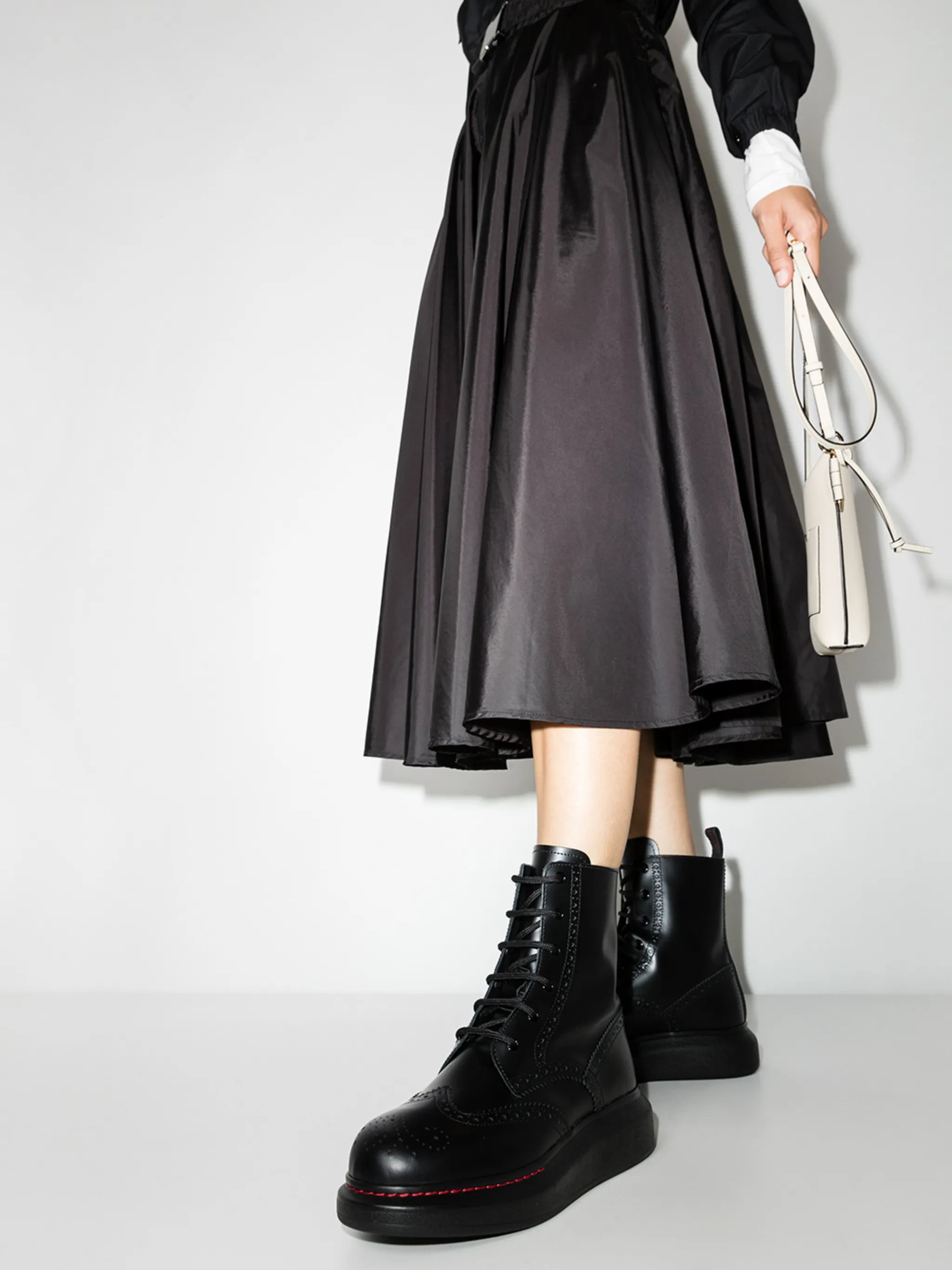 lace-up combat boots