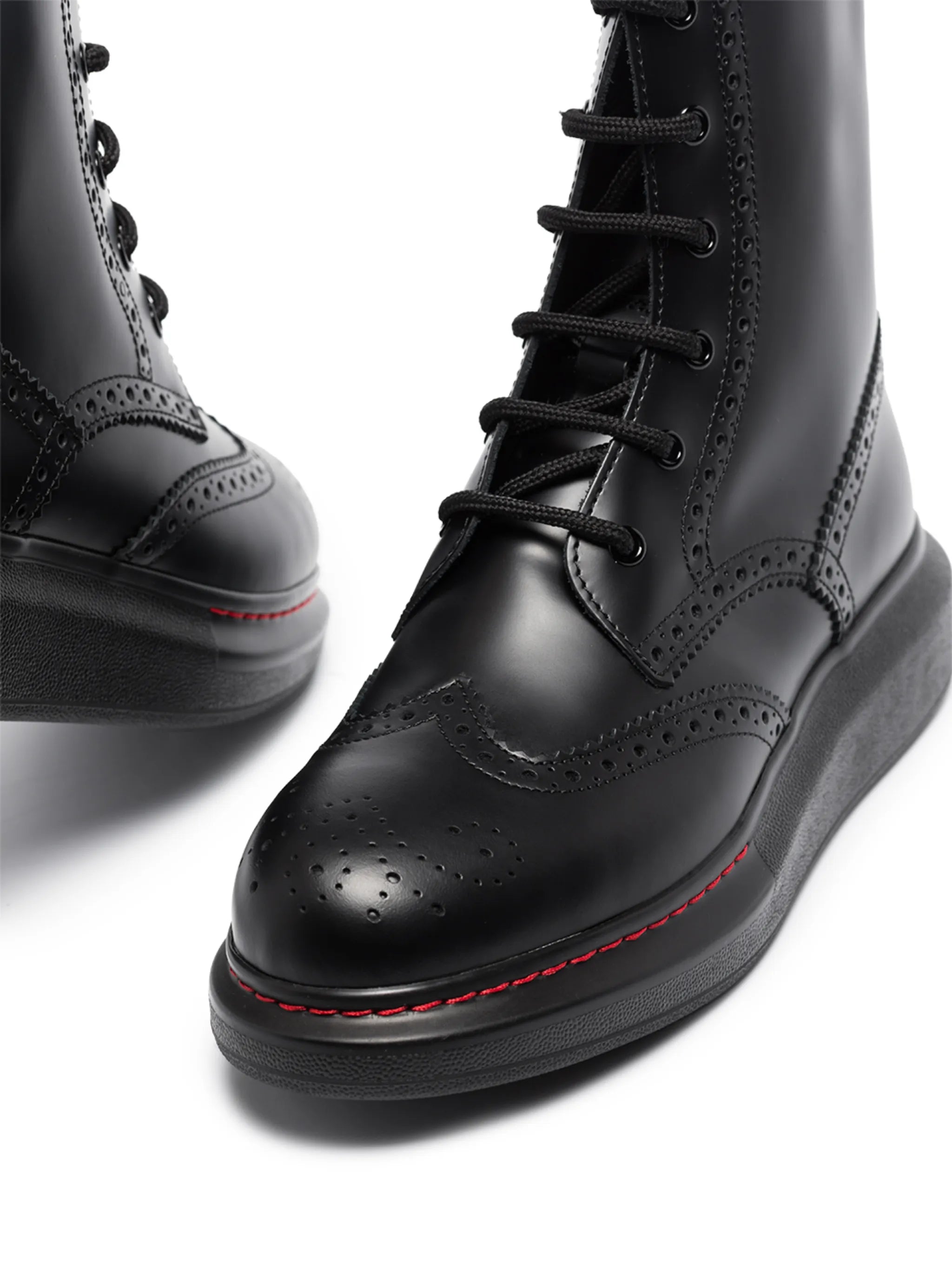 lace-up combat boots