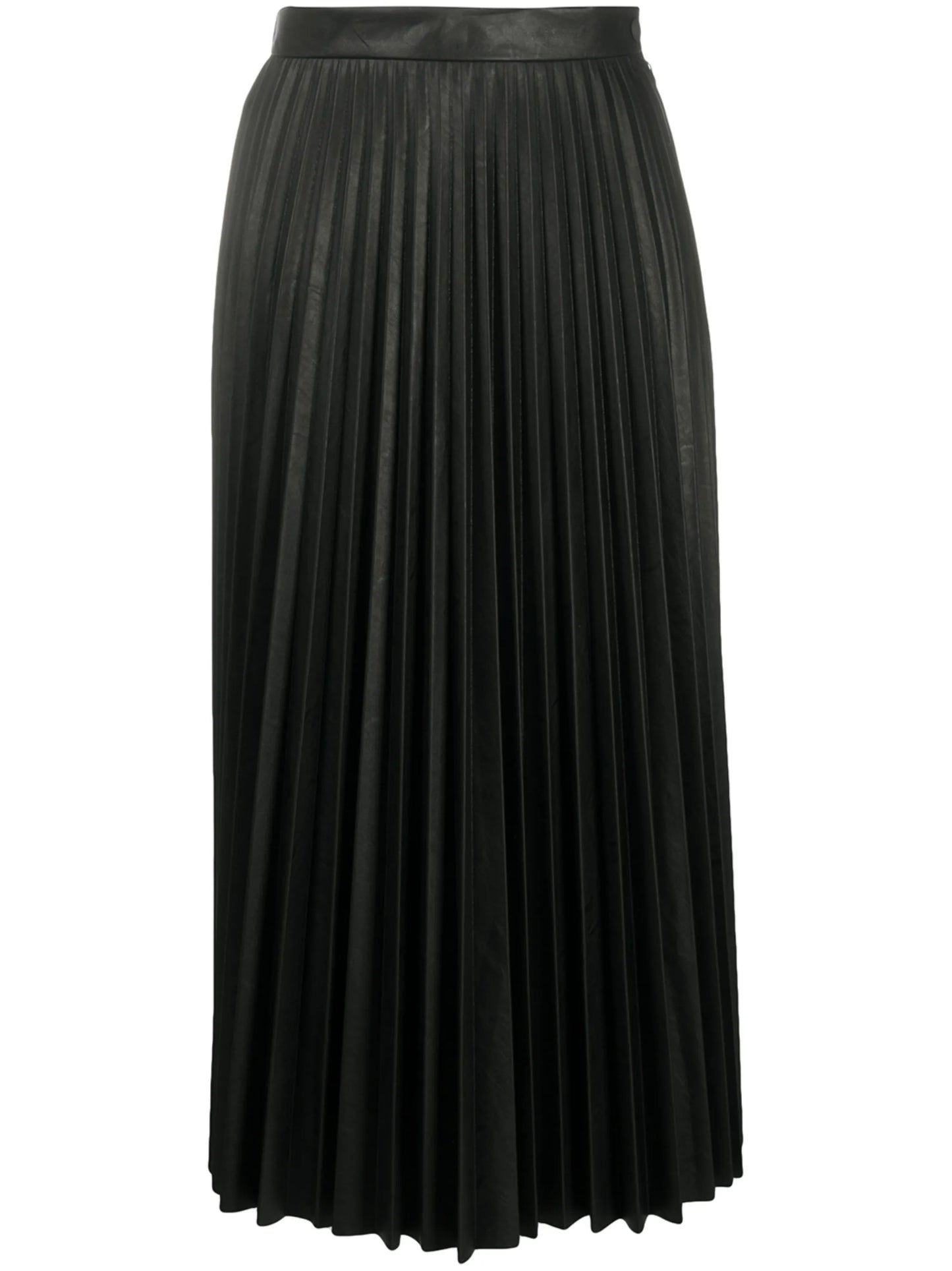 pleated midi skirt