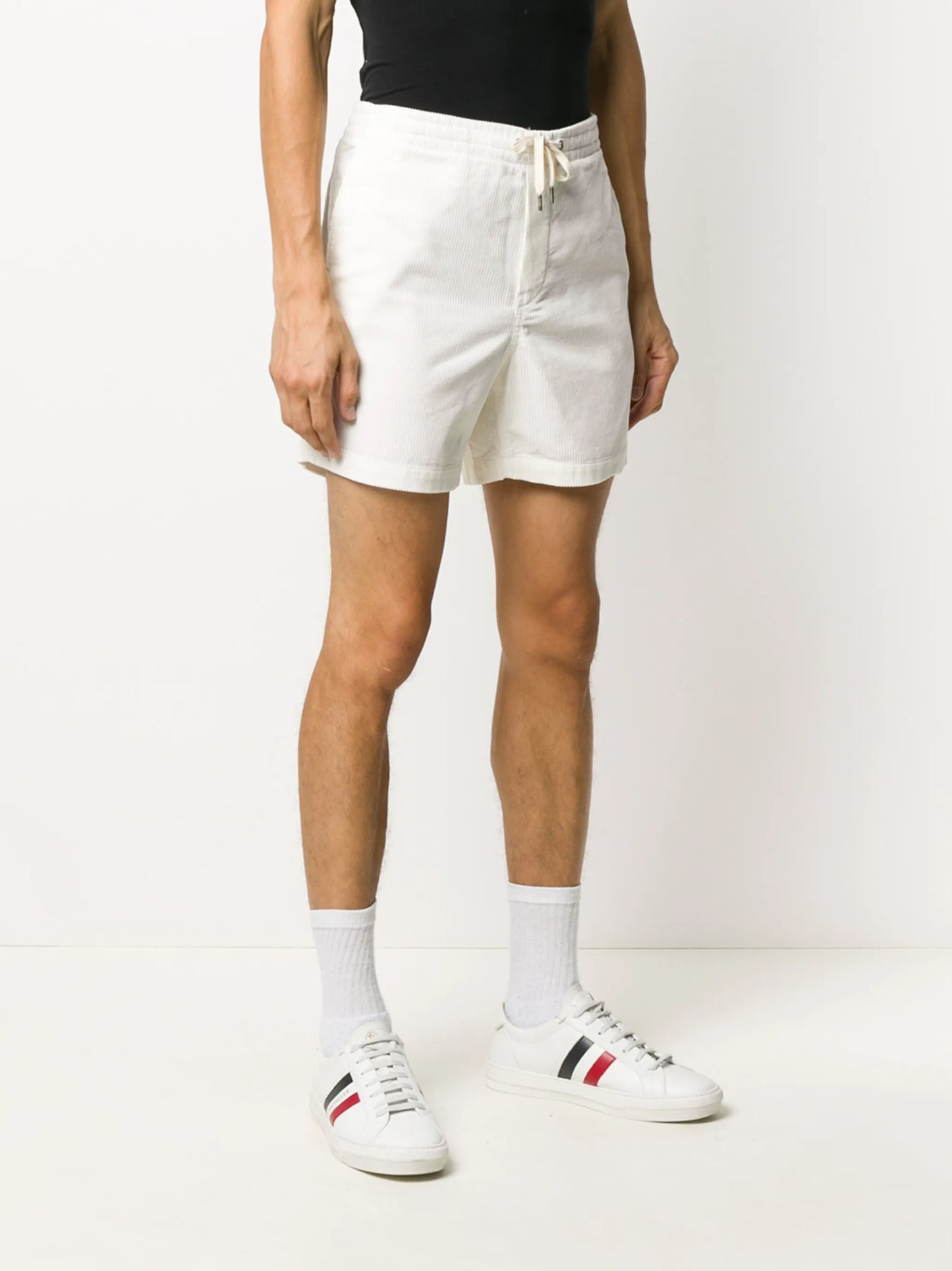 corduroy straight-leg shorts