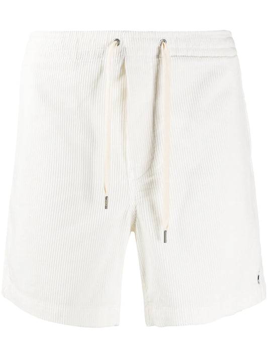 corduroy straight-leg shorts