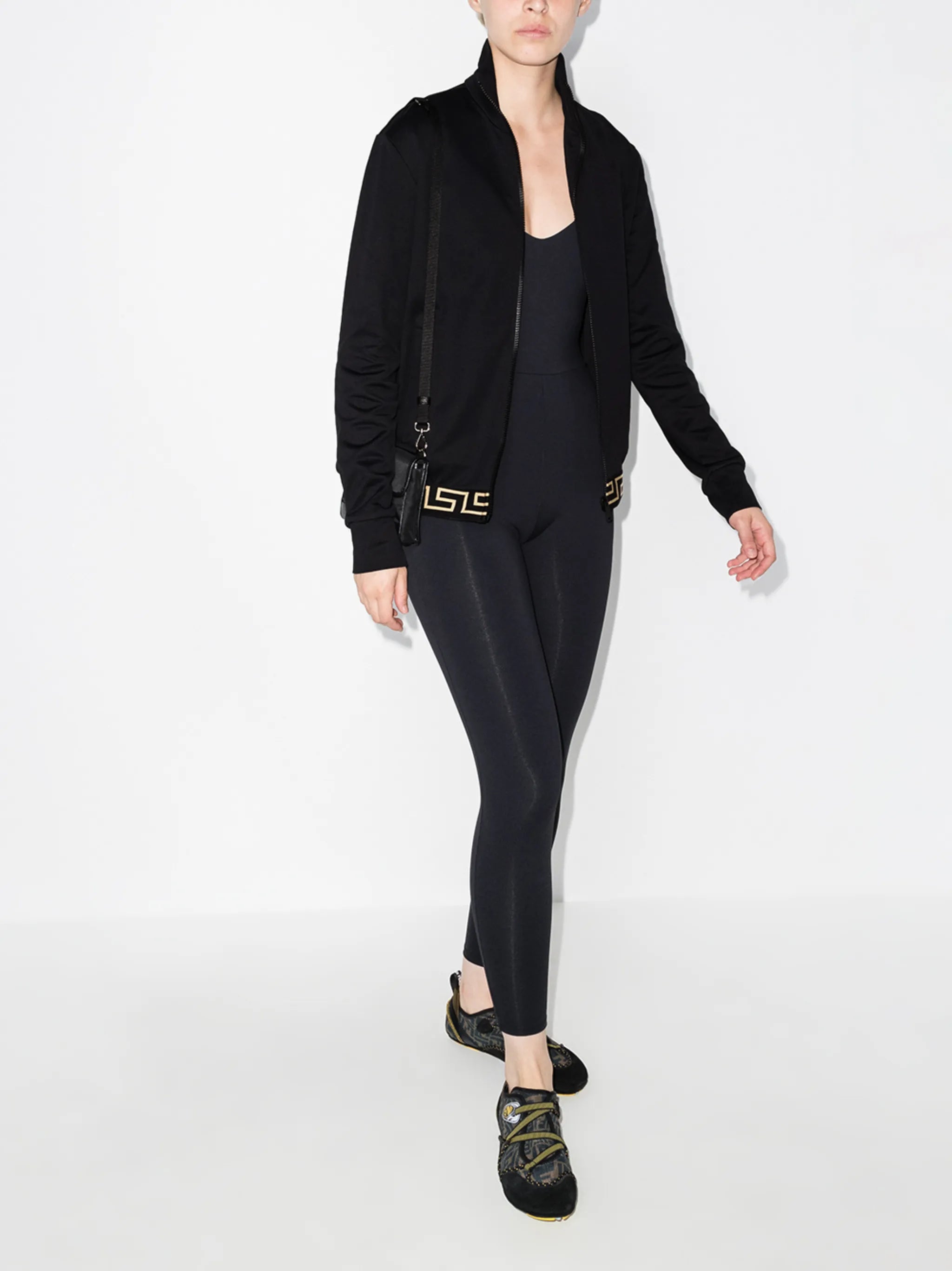 Greca-border track jacket