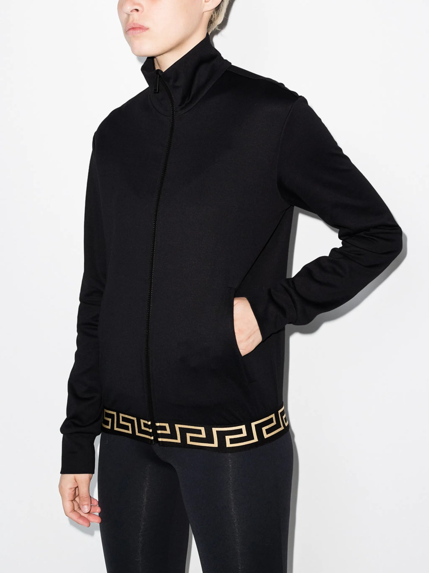 Greca-border track jacket